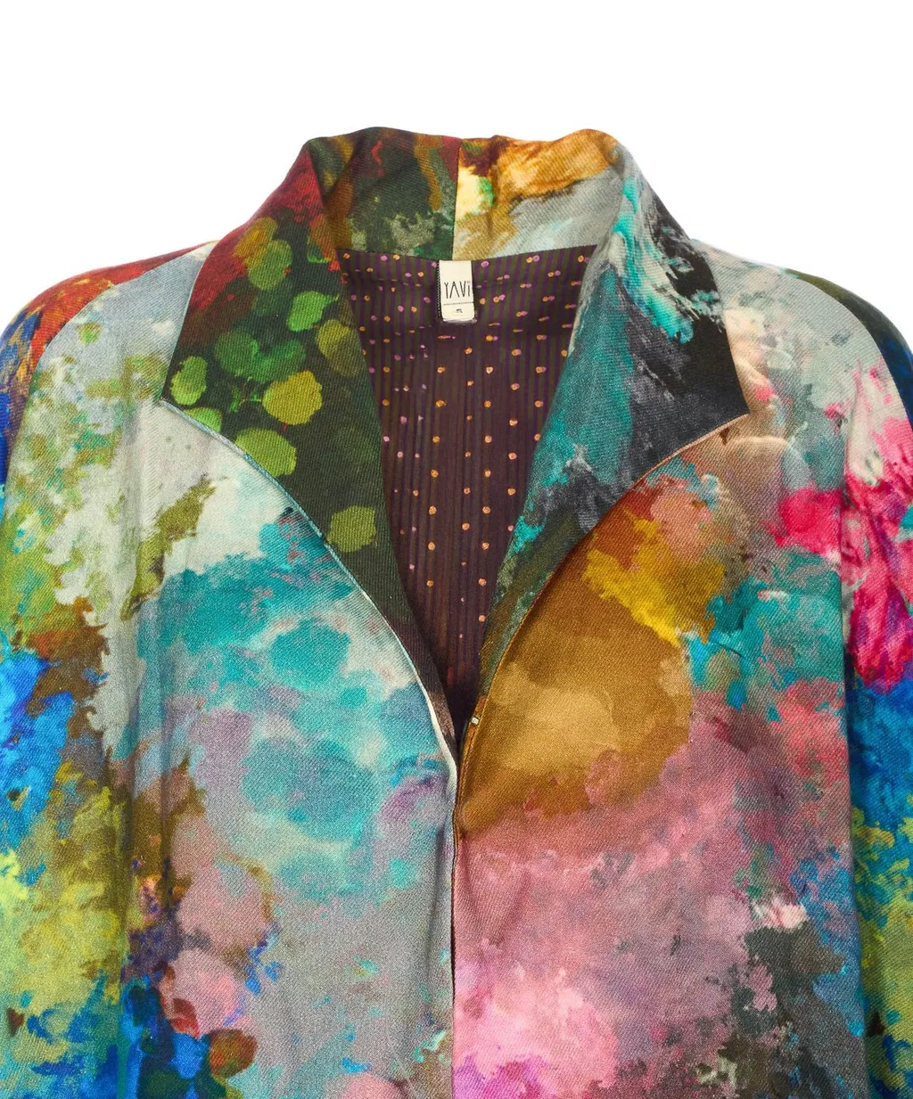 Abstract Print Kimono Coat