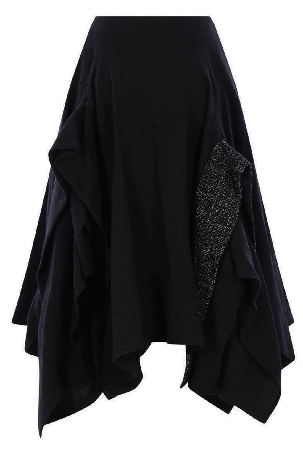 Asymmetric Ruffle Skirt
