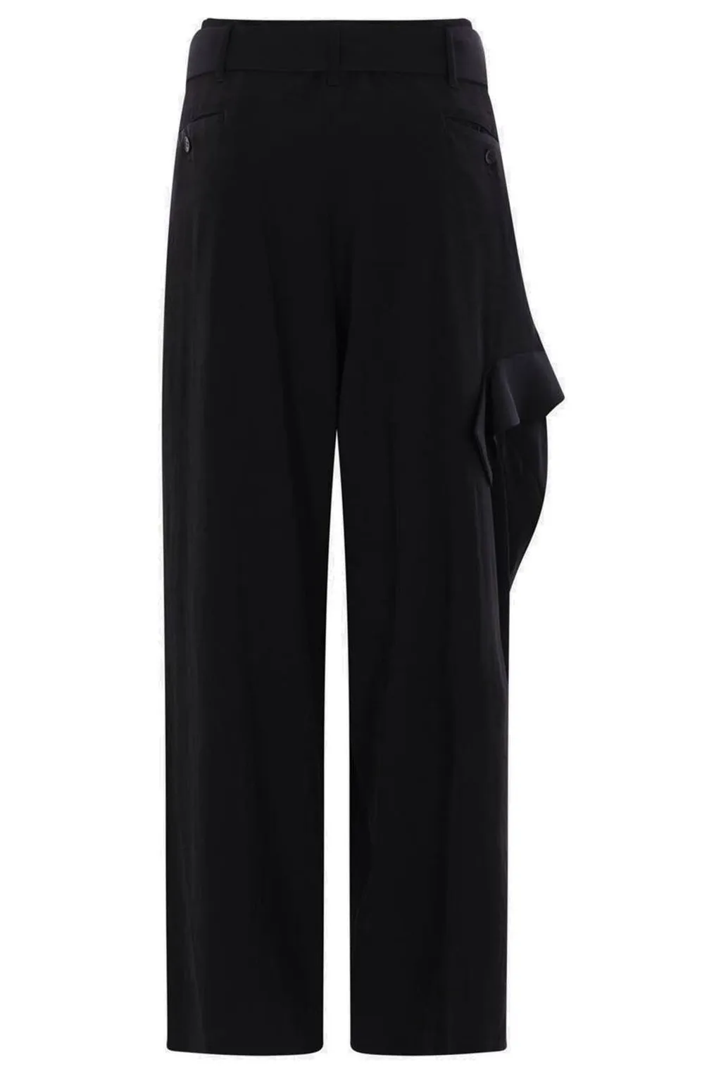 Wide-Leg Trousers With Asymmetric Detail
