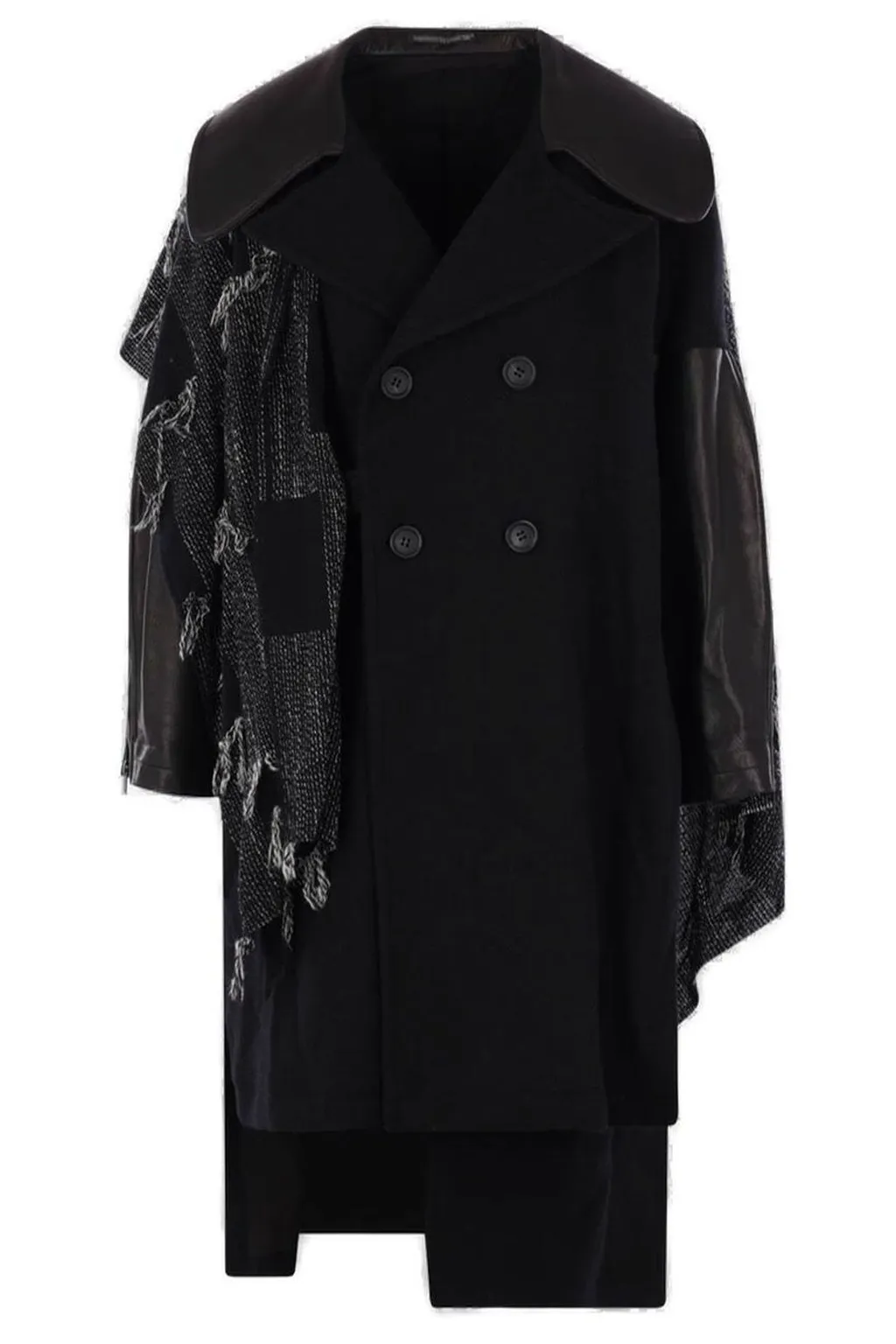Double-Breasted Coat With Asymmetric Details