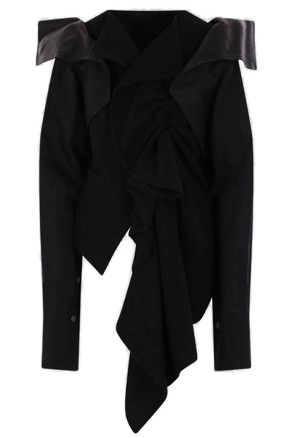Asymmetric Draped Blouse