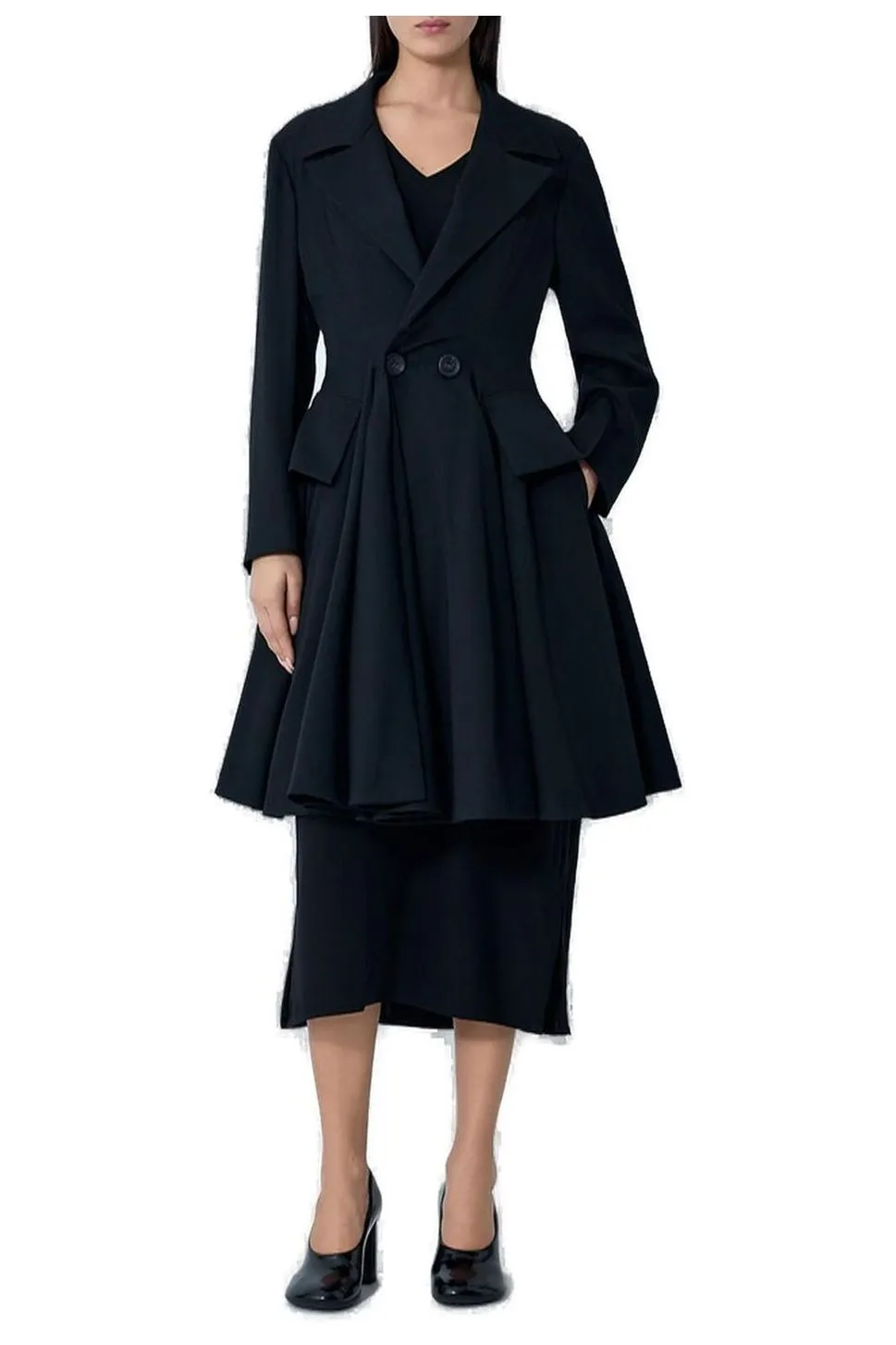 Asymmetrical Pleated Jacket Dress