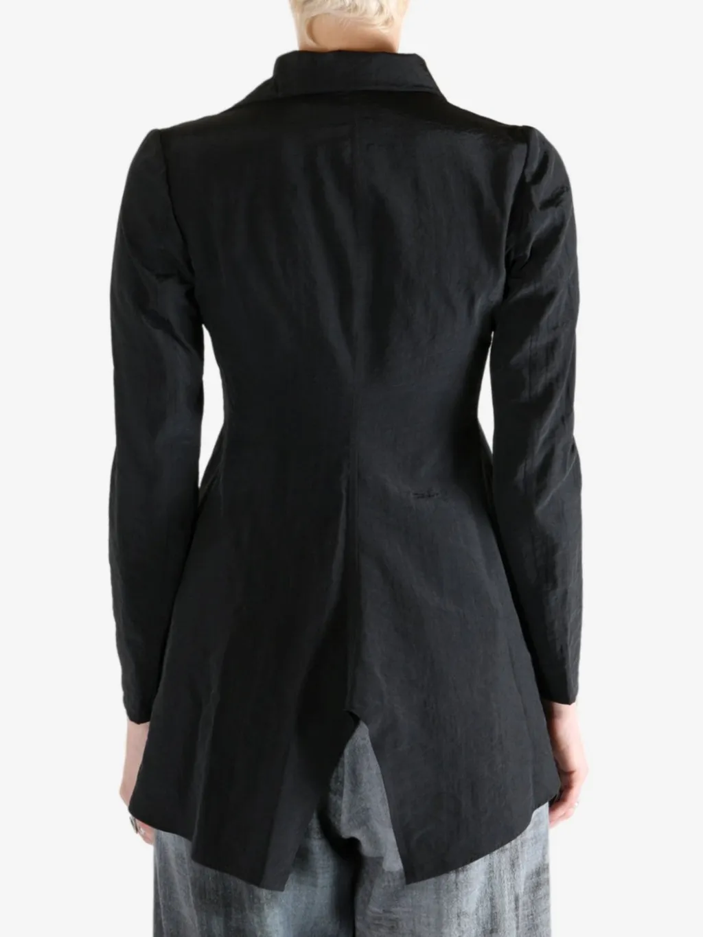 Asymmetric Ruffle Blazer
