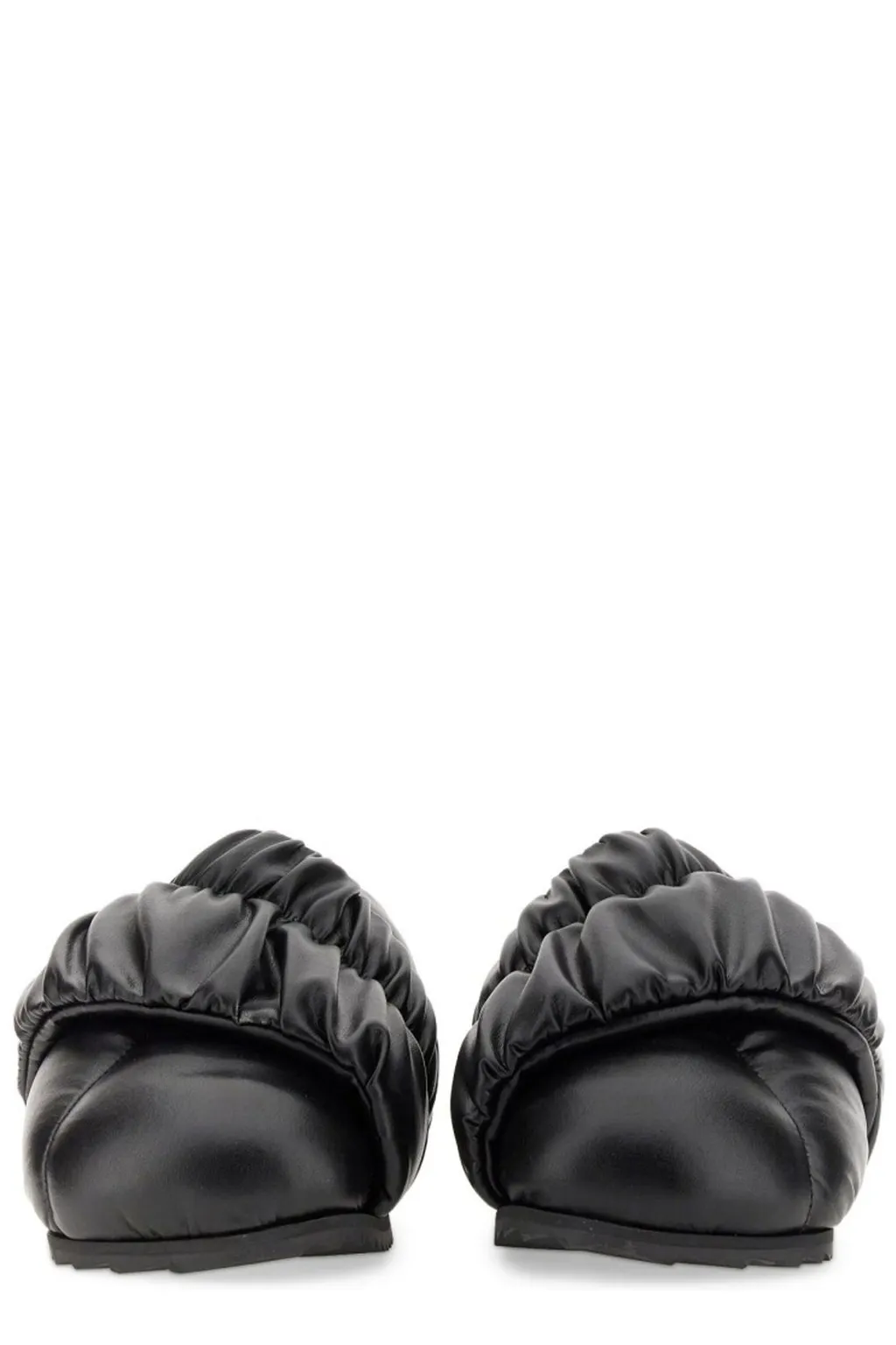 Padded Leather Slides