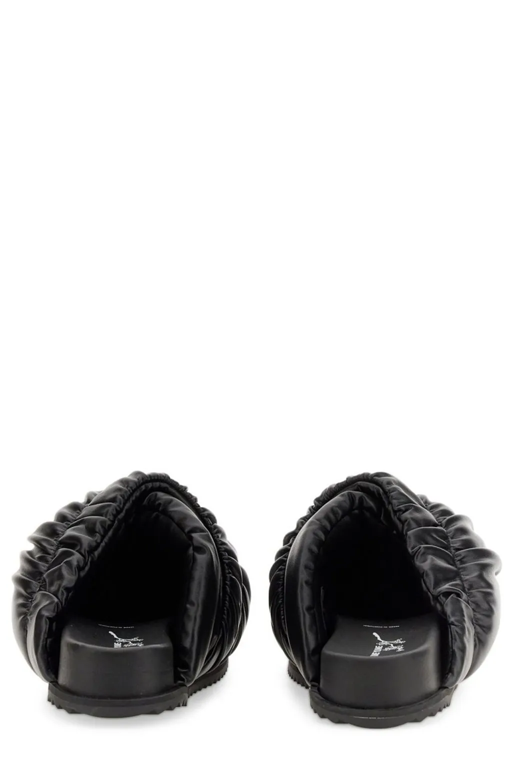 Padded Leather Slides