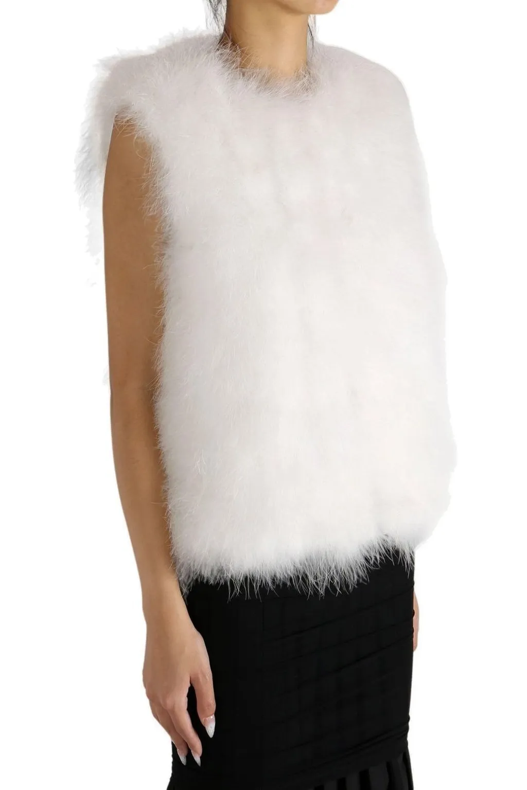 Puffer Jacket With Fur Trim