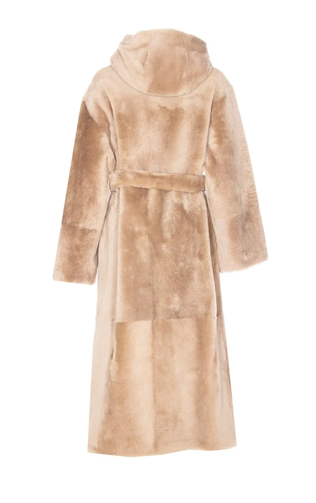 Shearling Coat With Hood