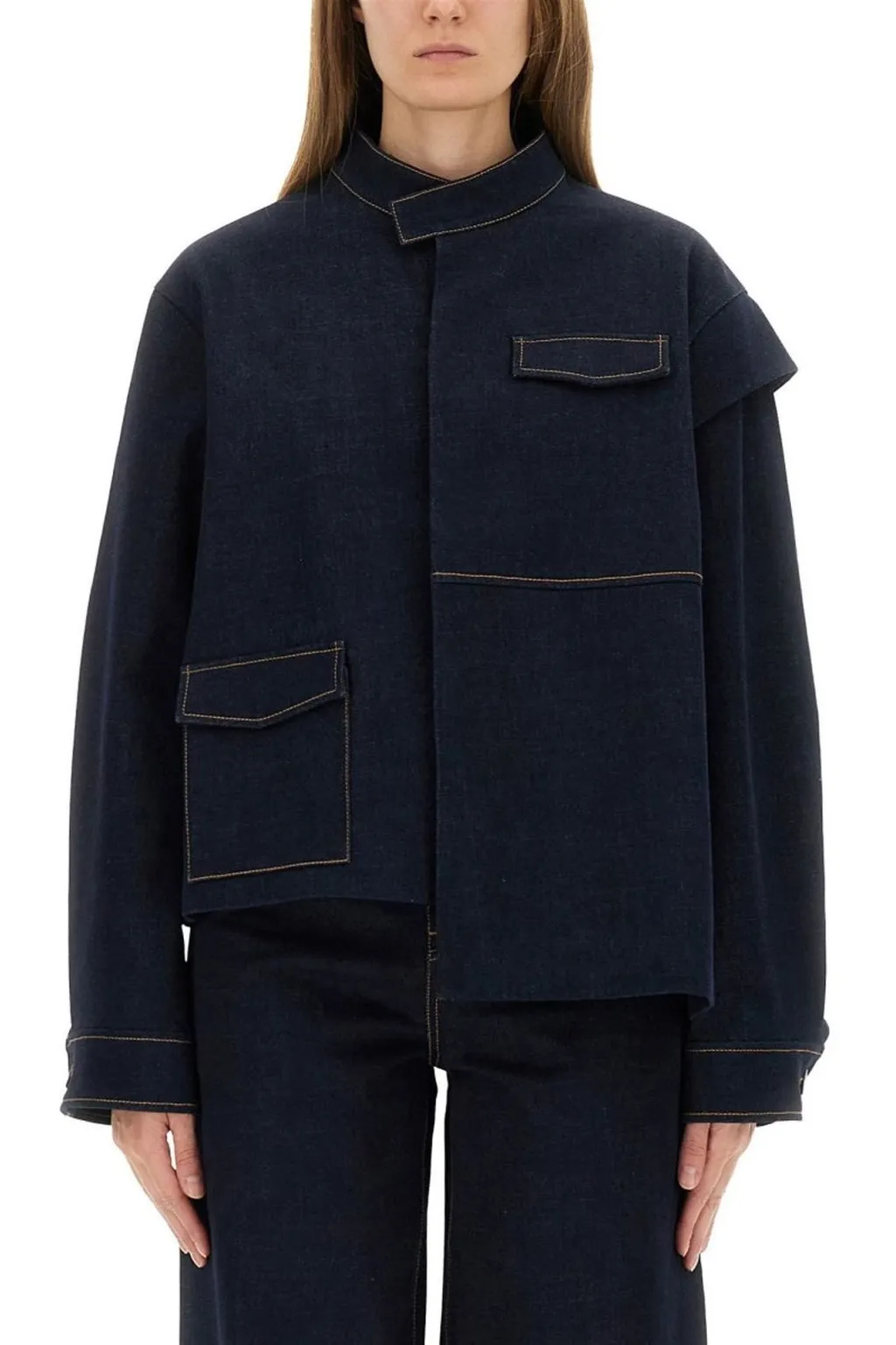 Asymmetric Denim Jacket