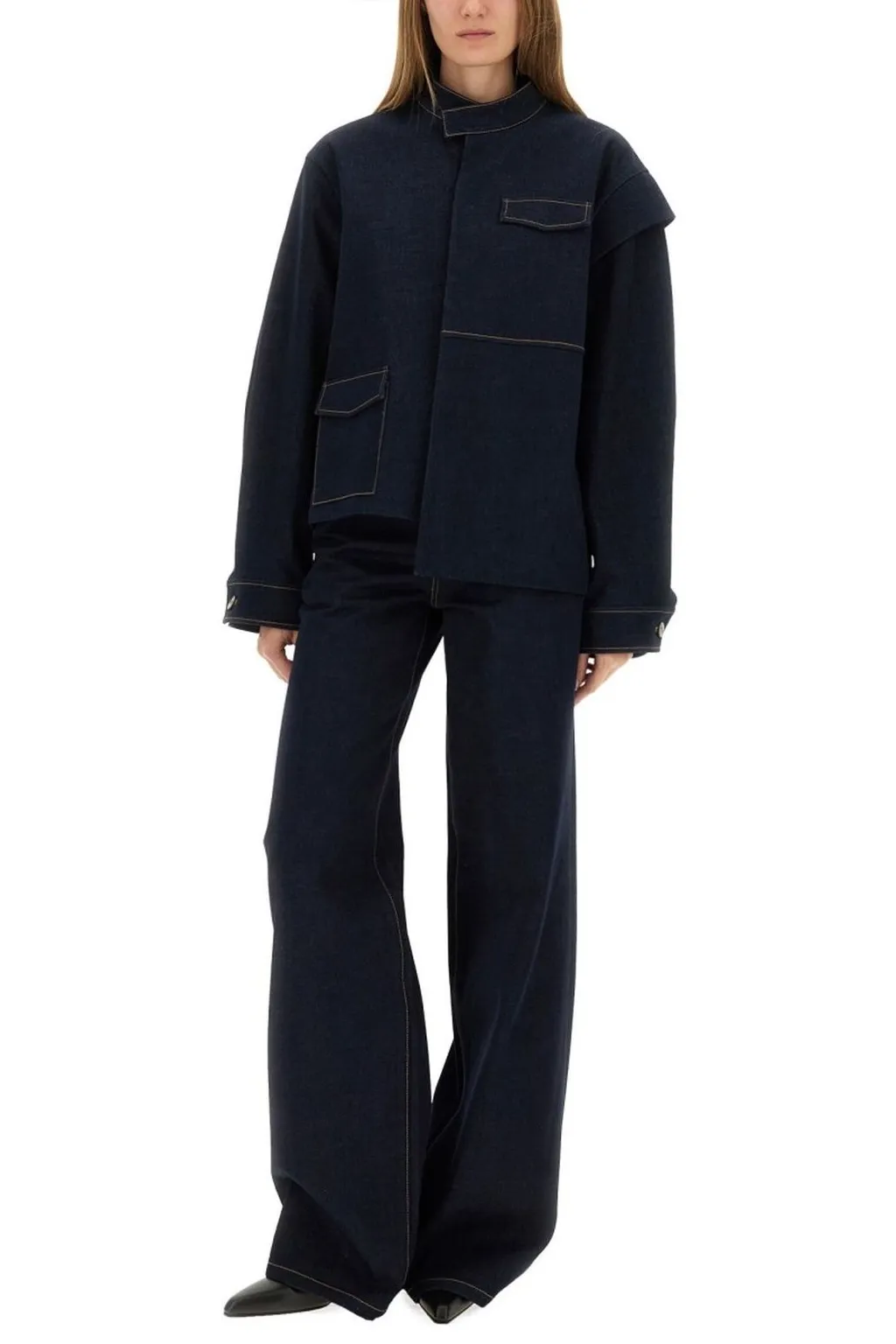 Asymmetric Denim Jacket