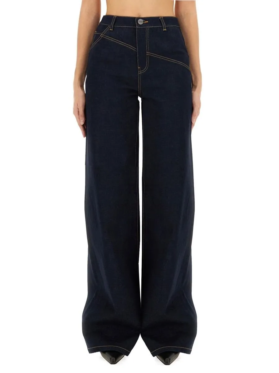 High-Waisted Wide-Leg Jeans