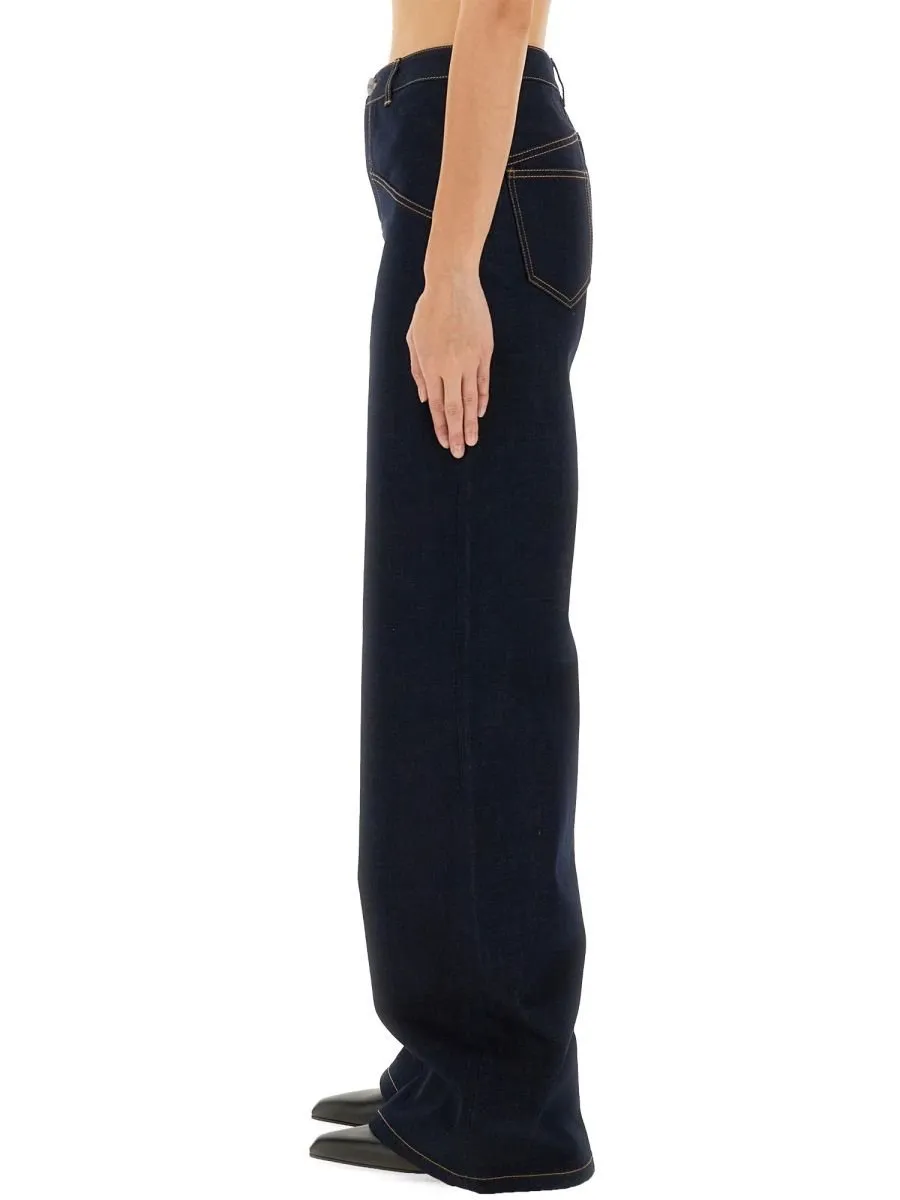 High-Waisted Wide-Leg Jeans