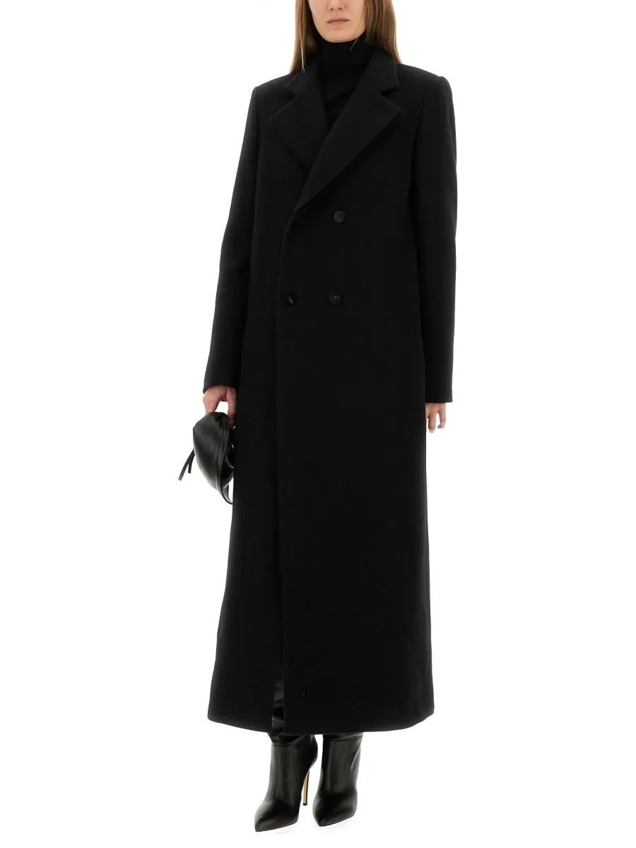Double-Breasted Wool Coat