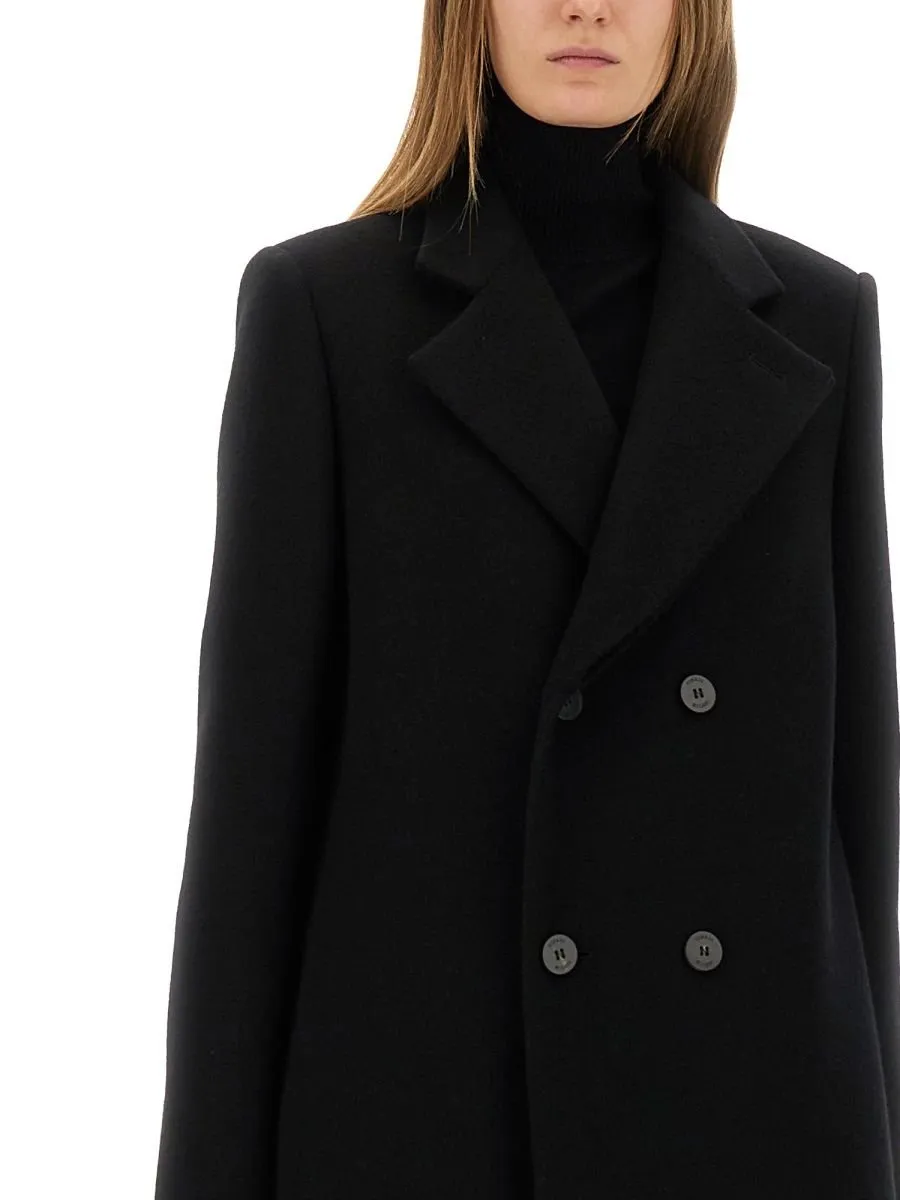 Double-Breasted Wool Coat