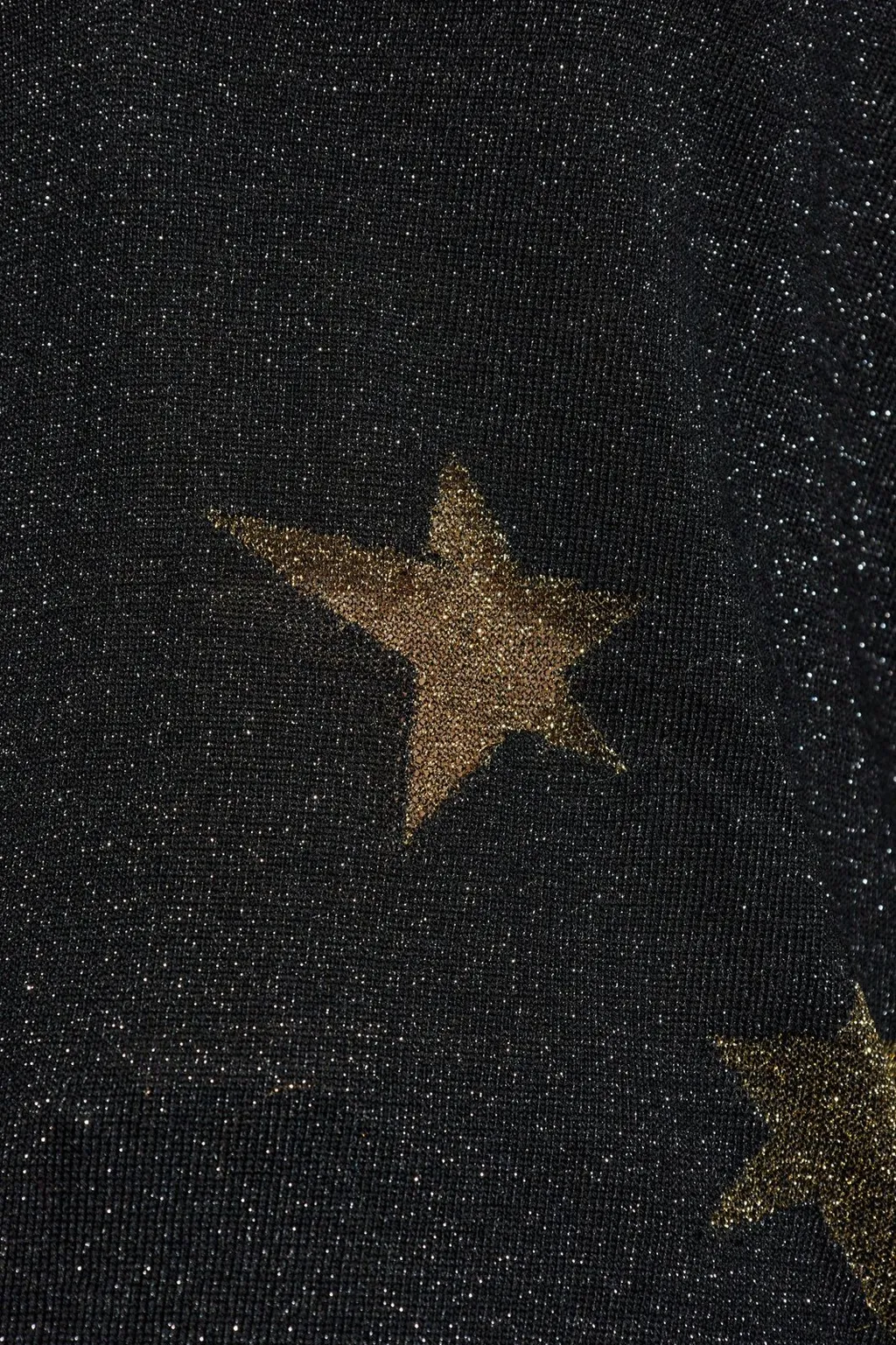 V-Neck Sweater With Star Print