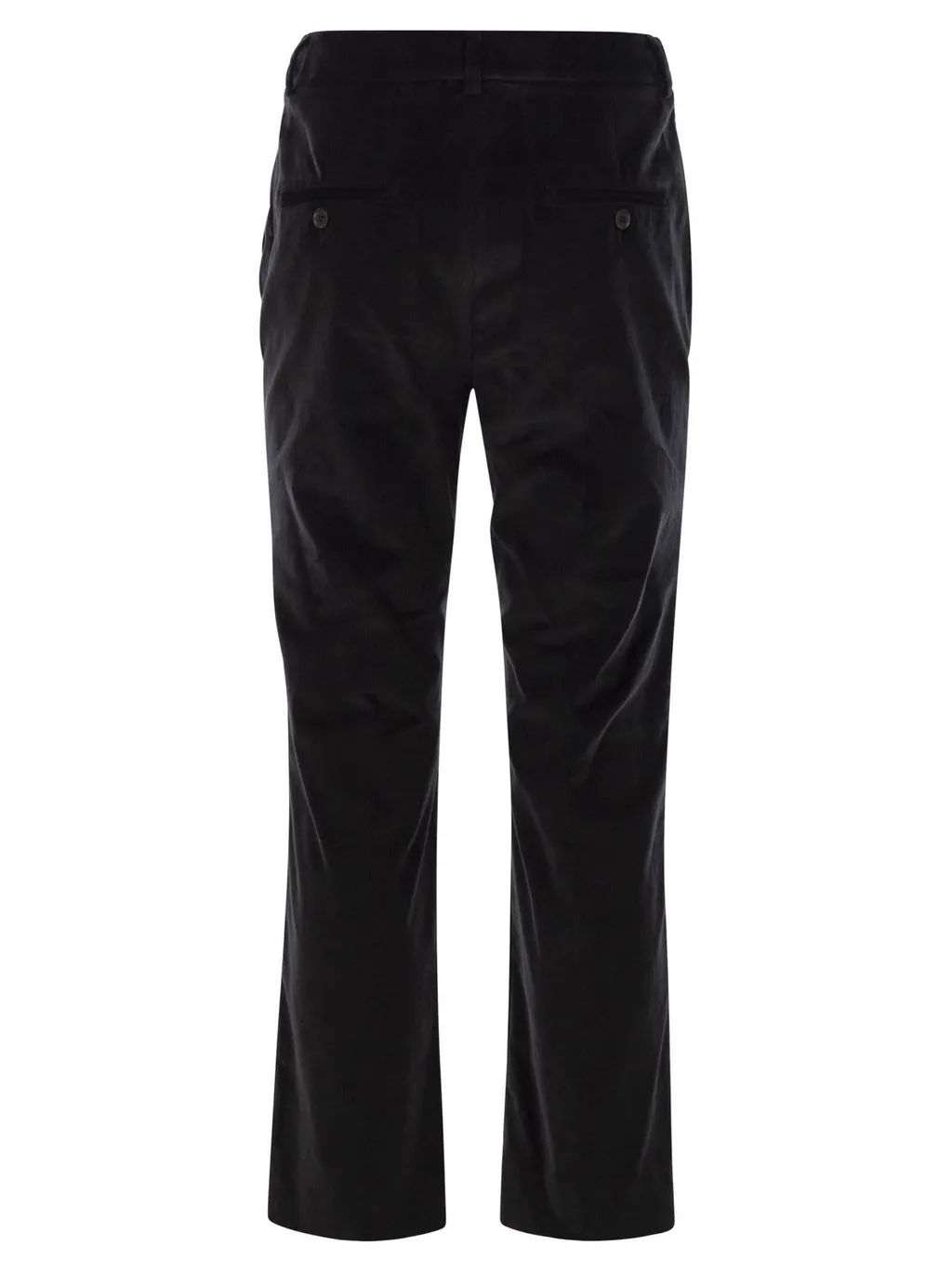 High-Waisted Corduroy Trousers