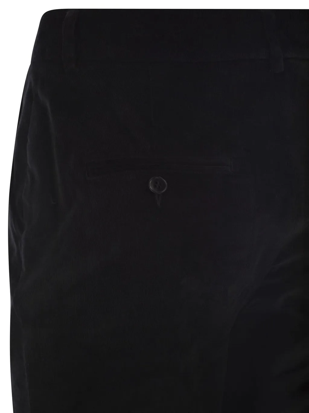 High-Waisted Corduroy Trousers