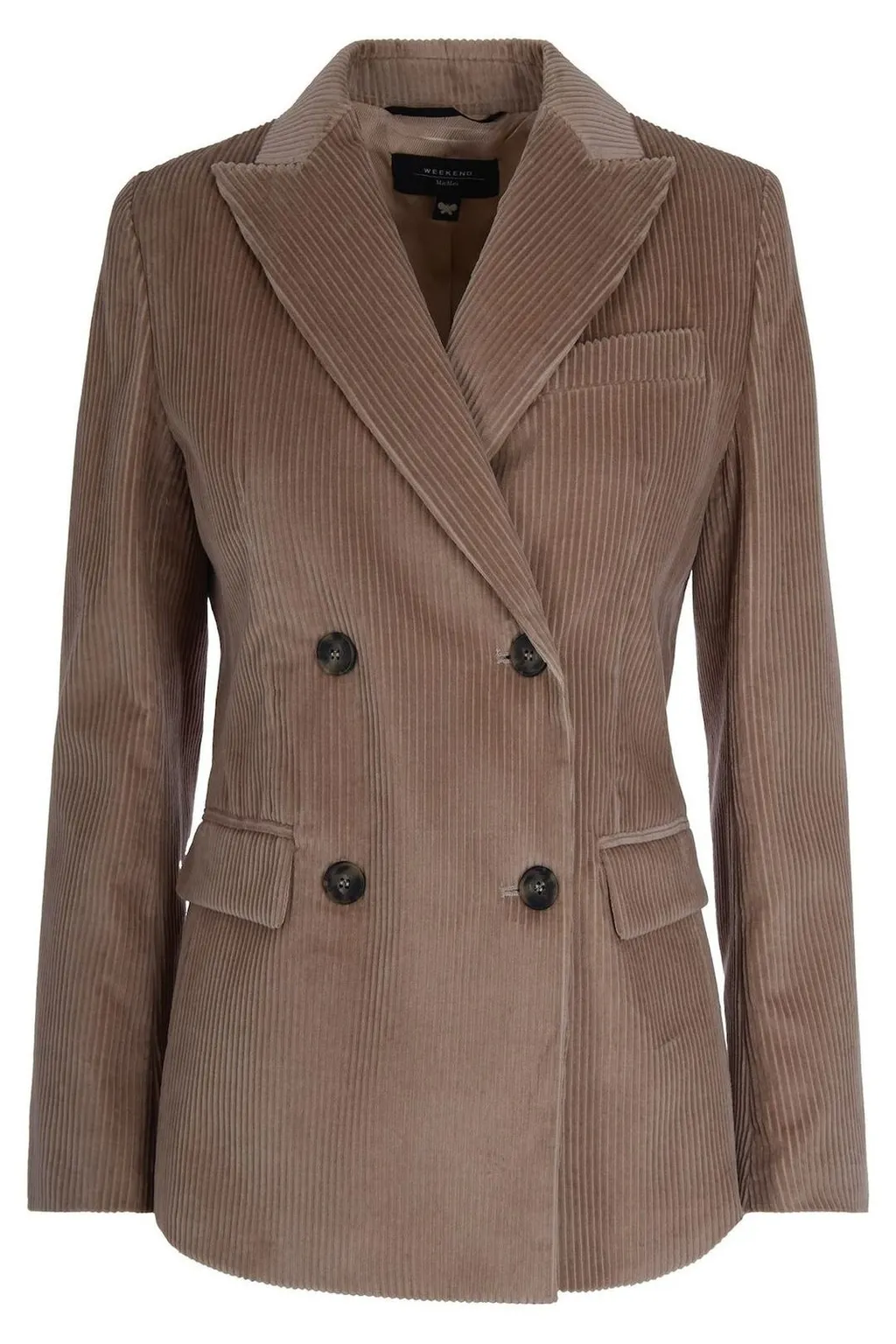 Double-Breasted Corduroy Blazer