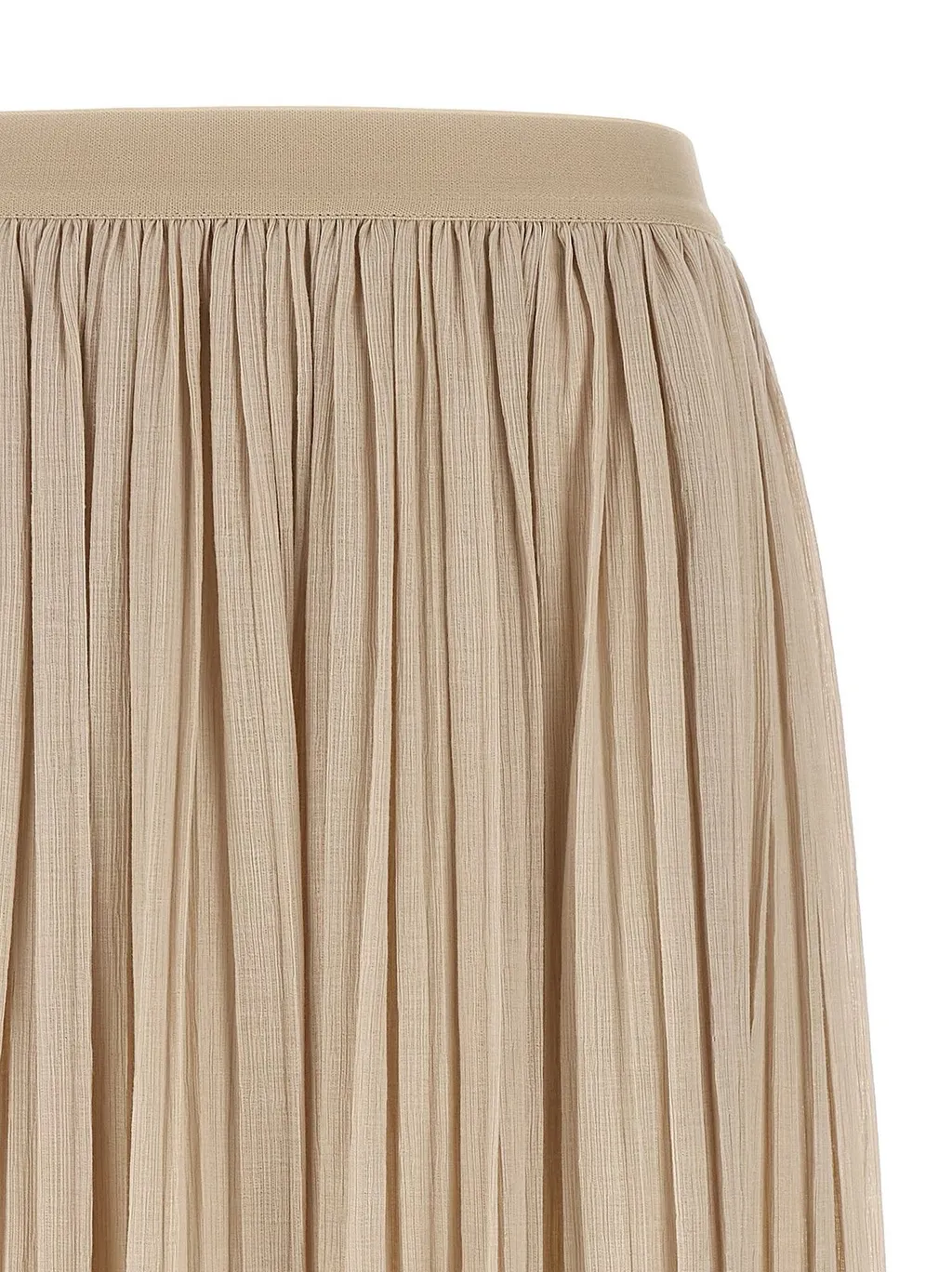 Pleated Maxi Skirt