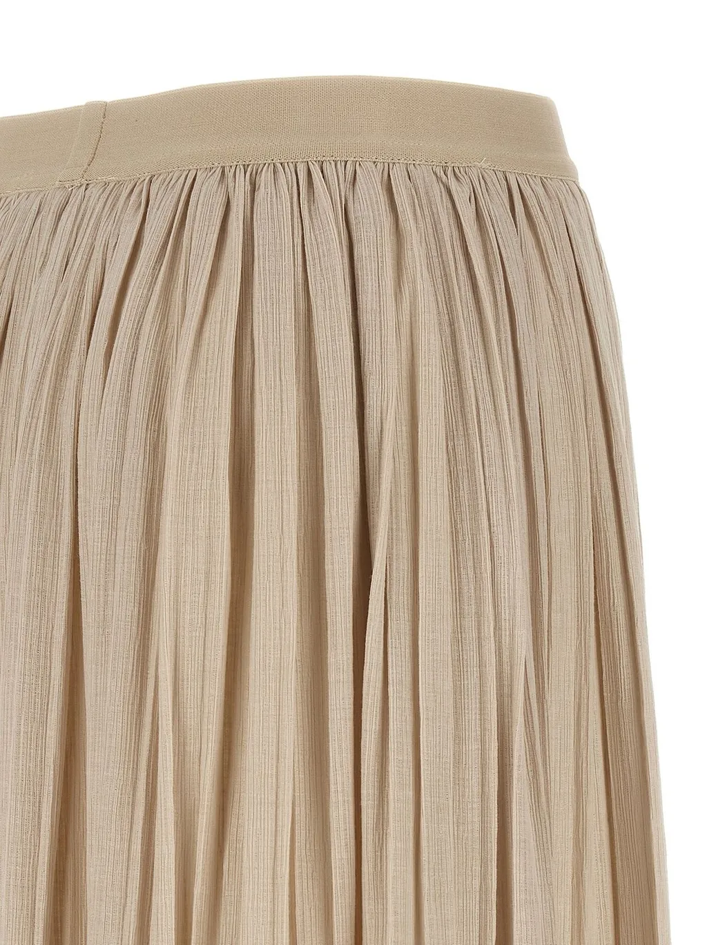 Pleated Maxi Skirt