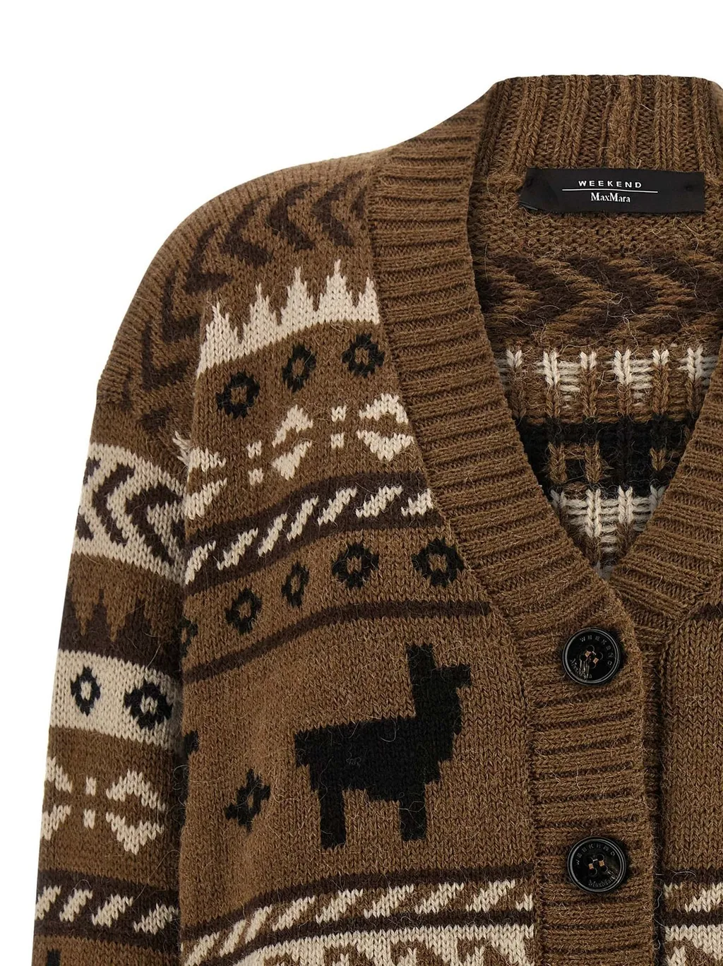 Cardigan With Alpaca Pattern