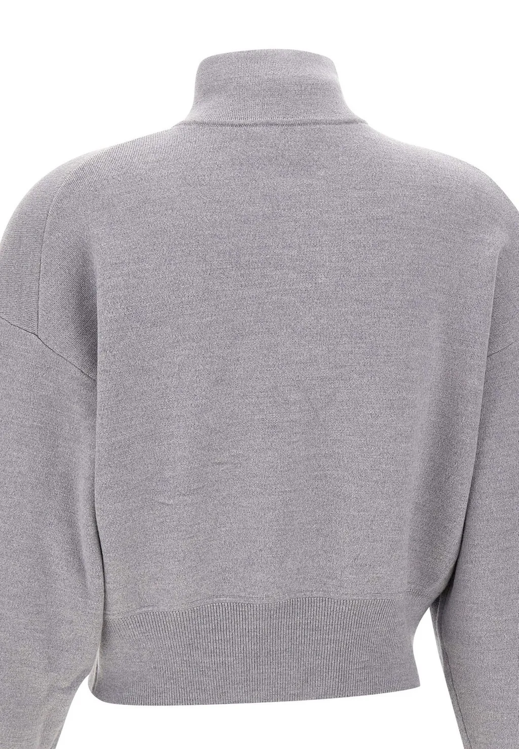 Cropped Half-Zip Sweatshirt