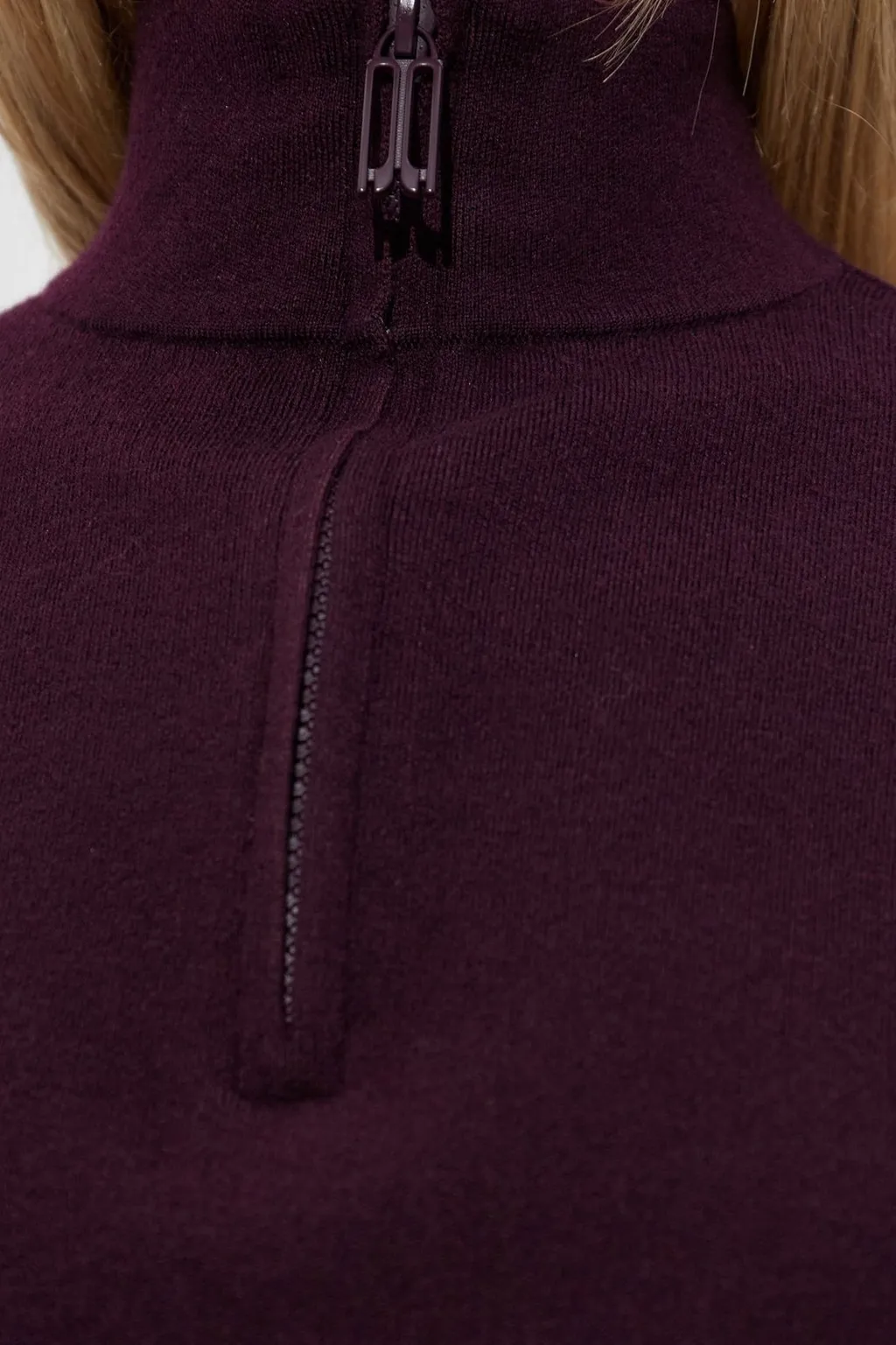 Half-Zip Mock Neck Sweatshirt