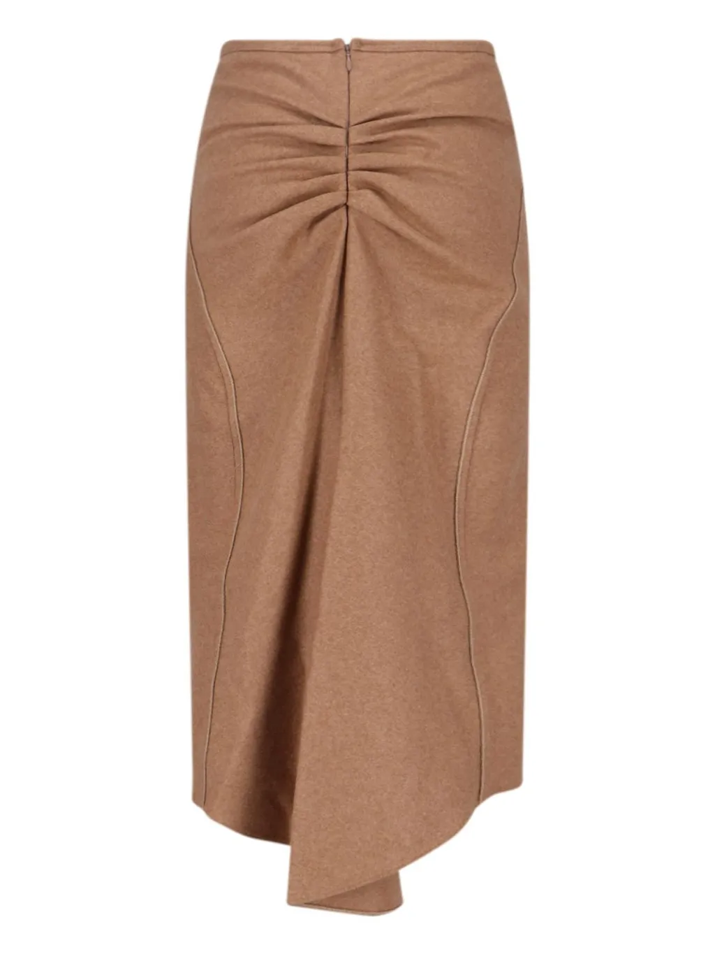 Ruched Maxi Skirt