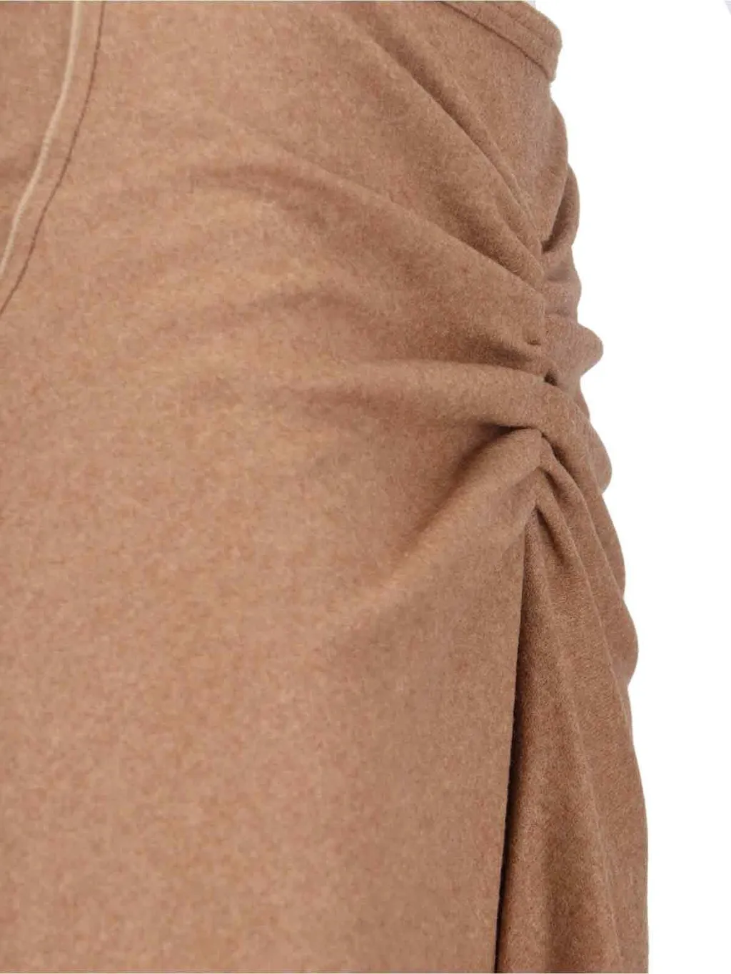 Ruched Maxi Skirt