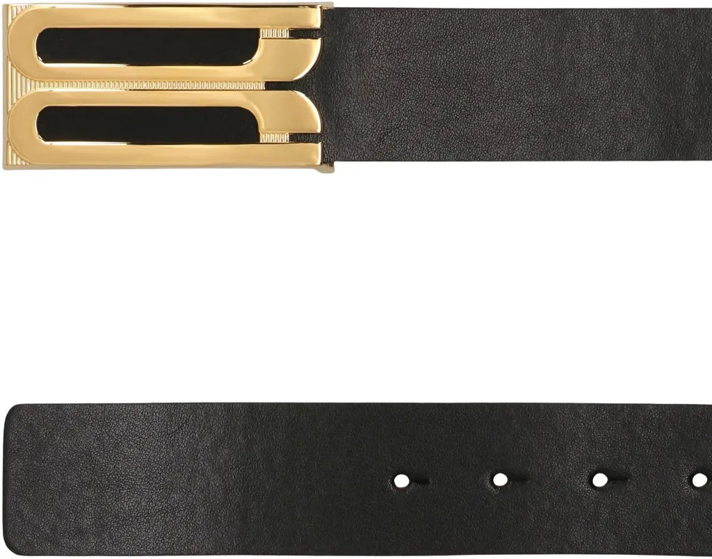 Belt With Logo Buckle
