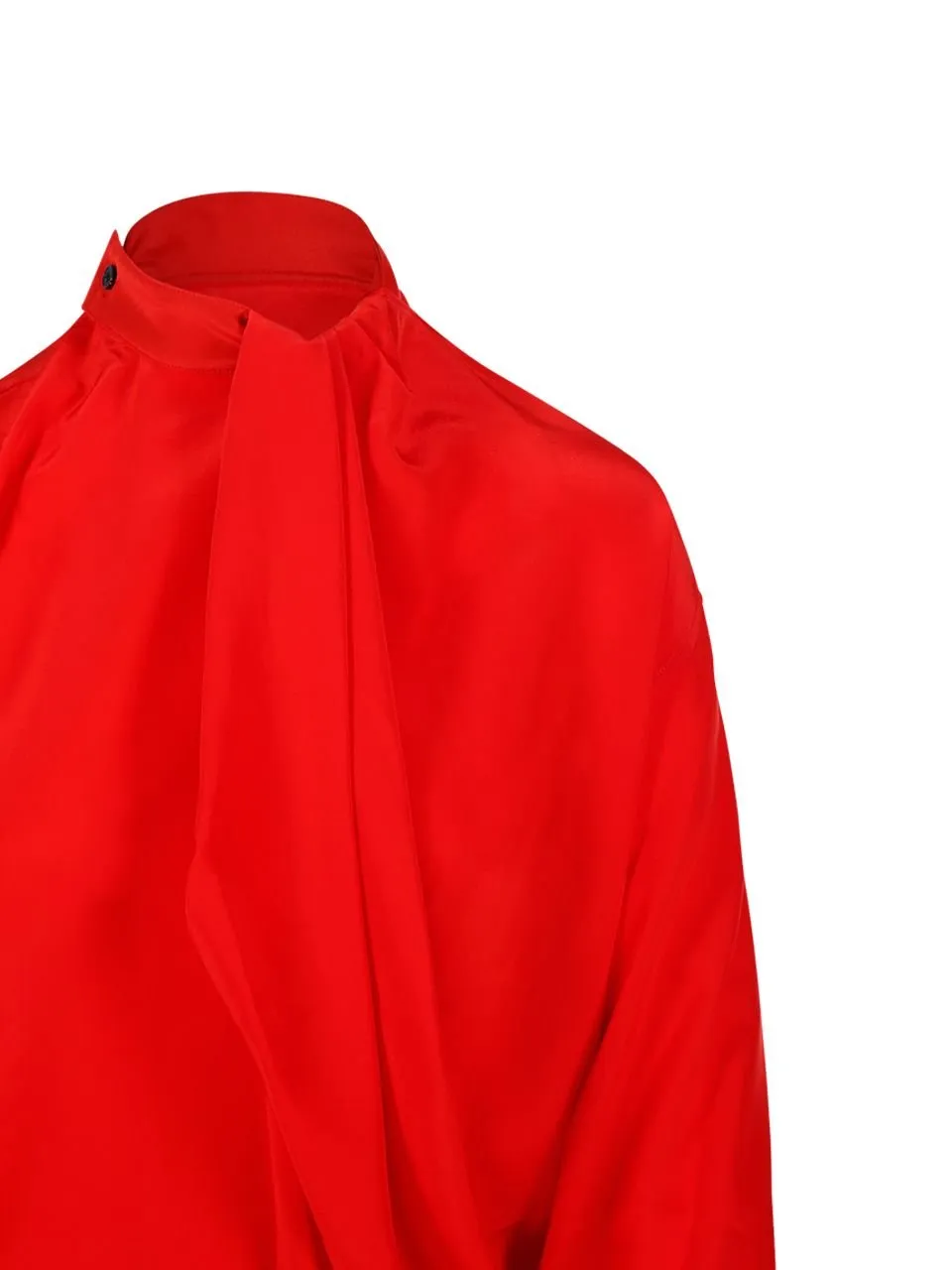 Draped High Neck Blouse