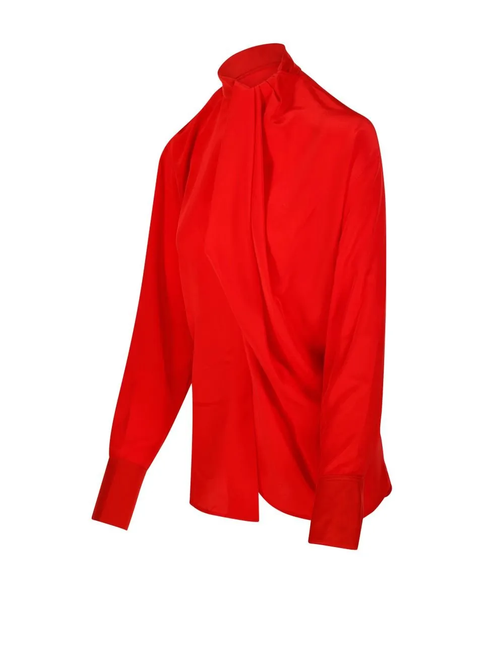 Draped High Neck Blouse
