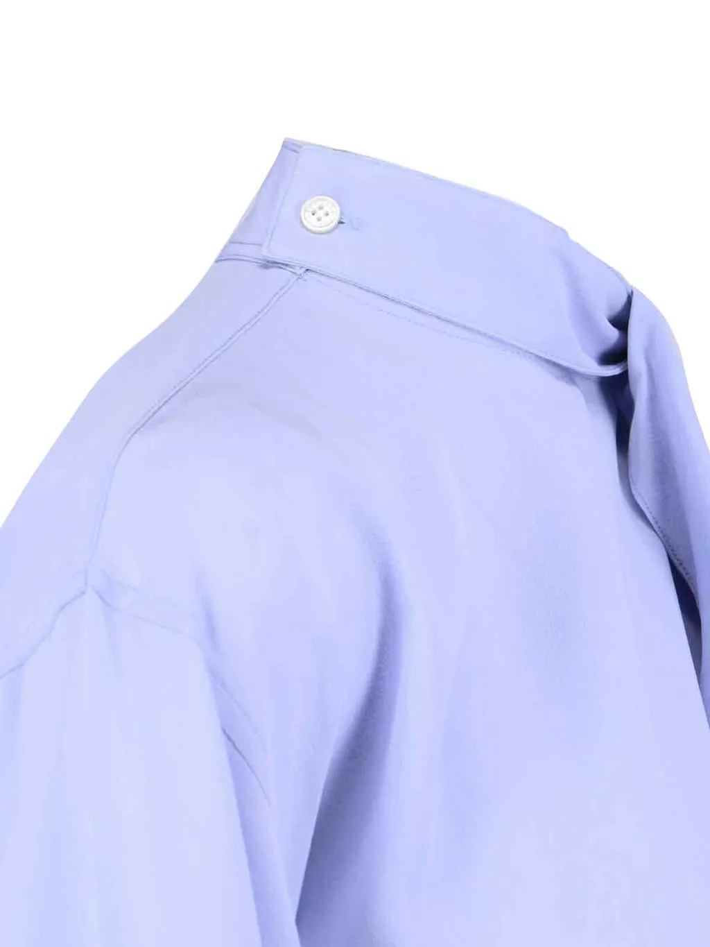 Draped Mock Neck Blouse