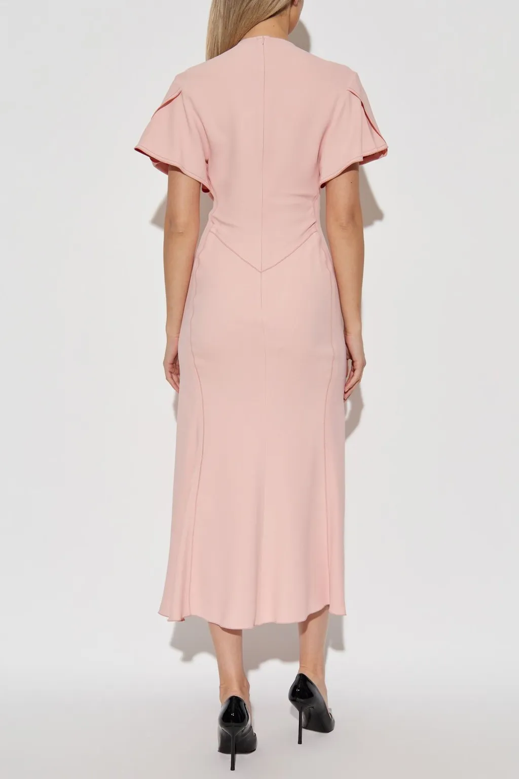 Twisted Waist Midi Dress
