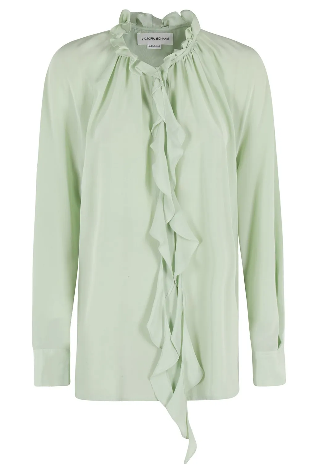 Ruffled Silk Blouse