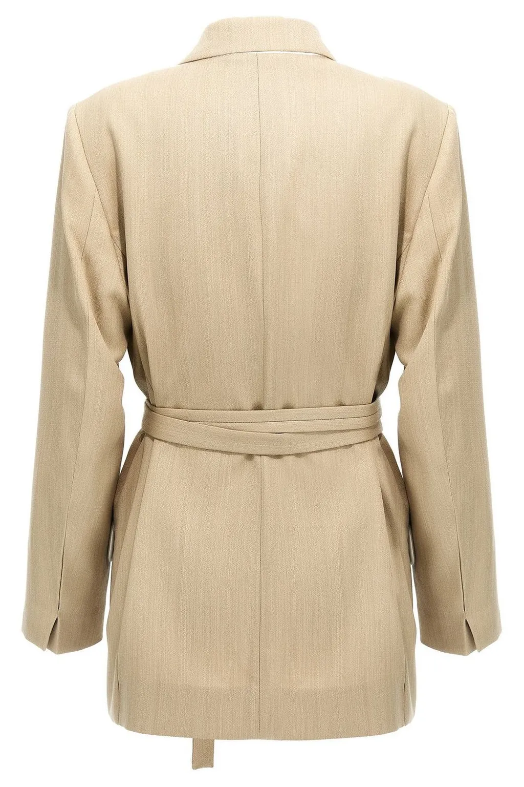 Belted Shawl Collar Blazer