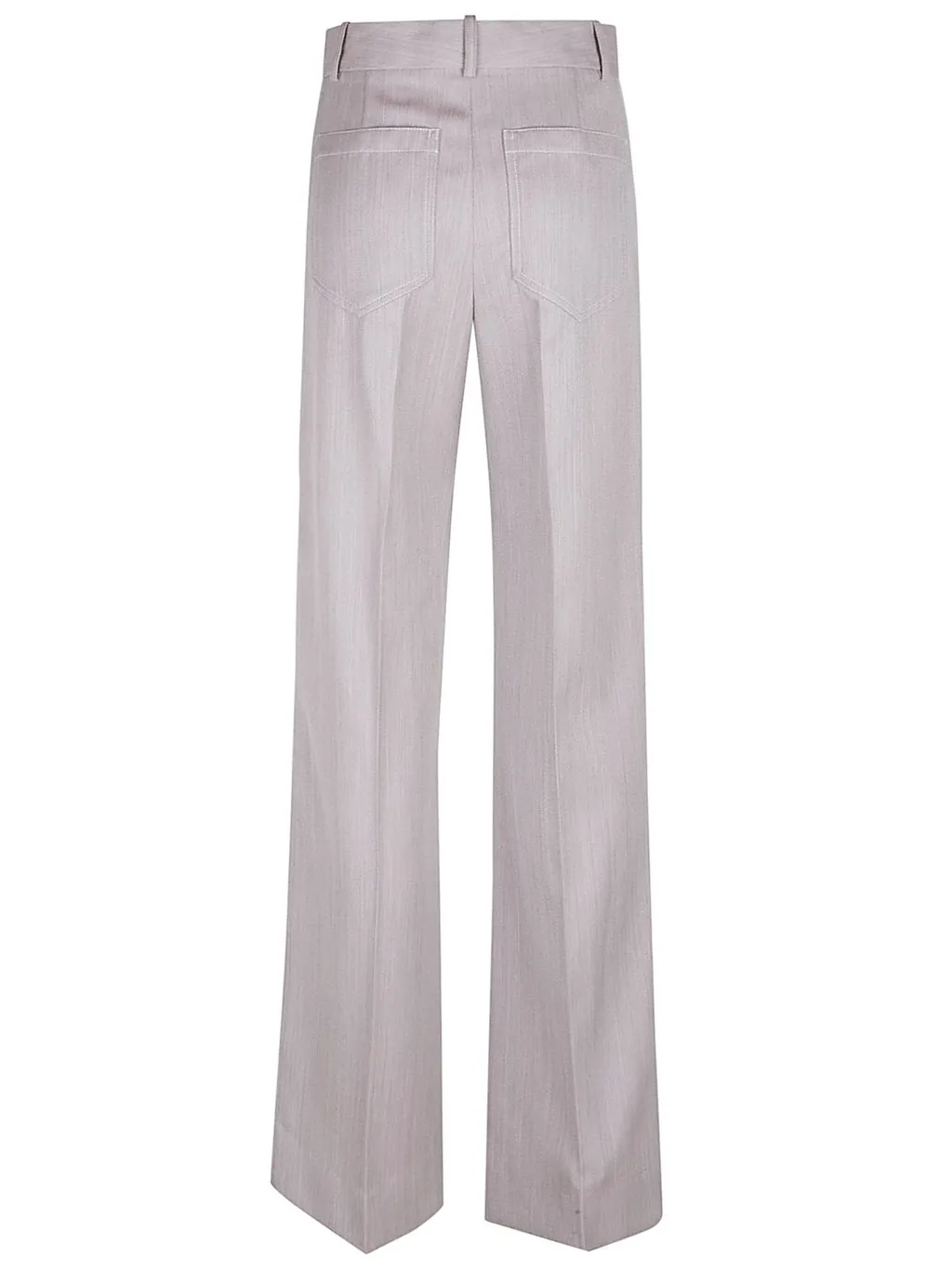 High-Waisted Flared Trousers