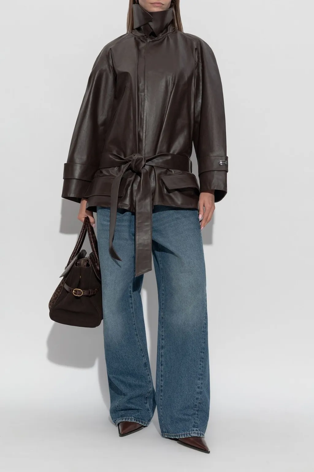Leather Trench Coat