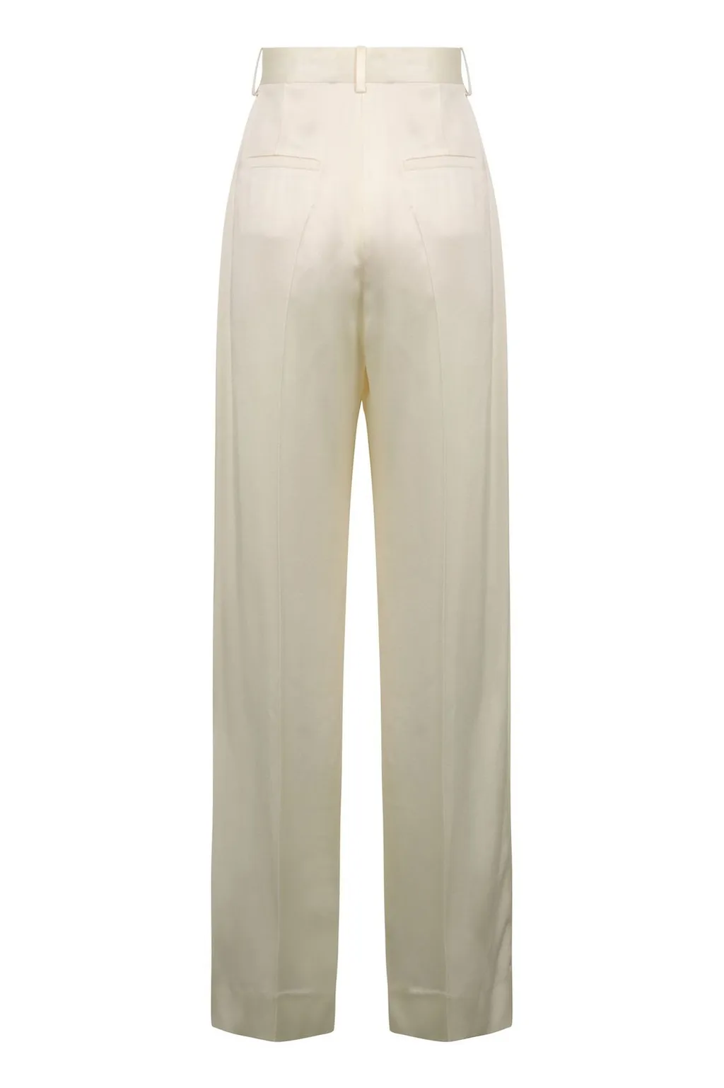 Wide-Leg Pleated Trousers