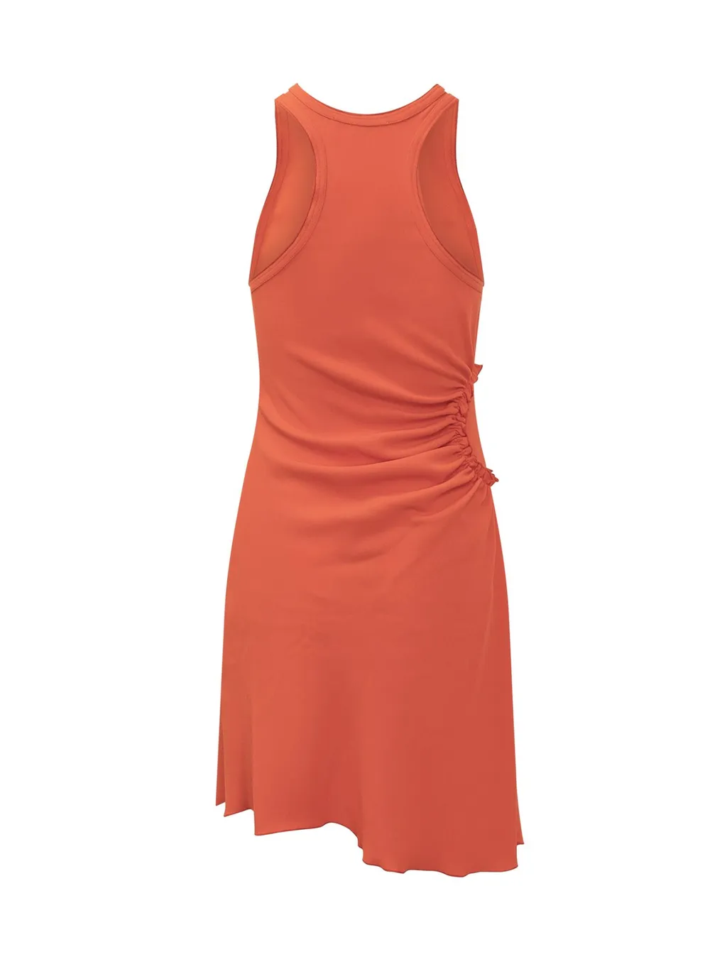 Asymmetric Ruched Dress