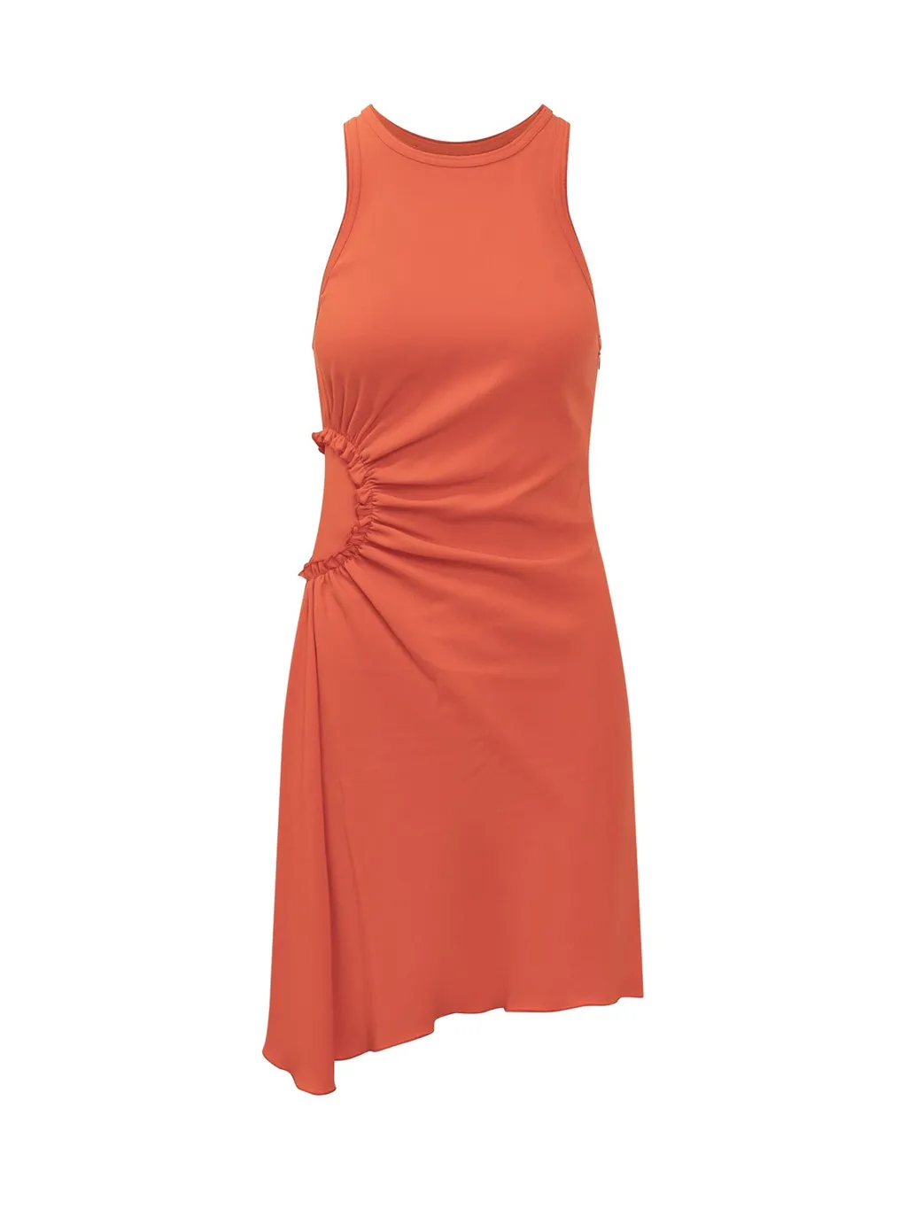 Asymmetric Ruched Dress