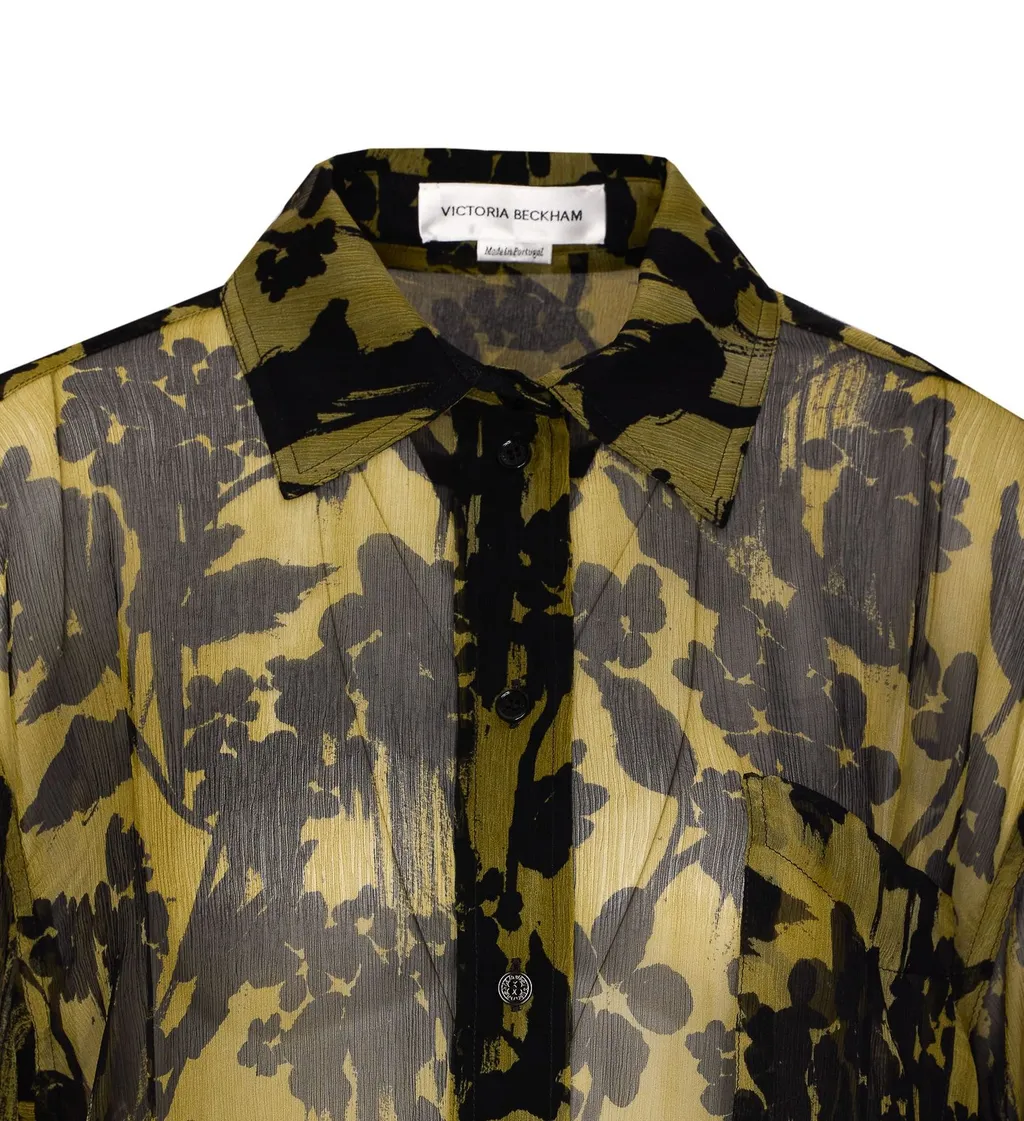 Floral Print Sheer Shirt
