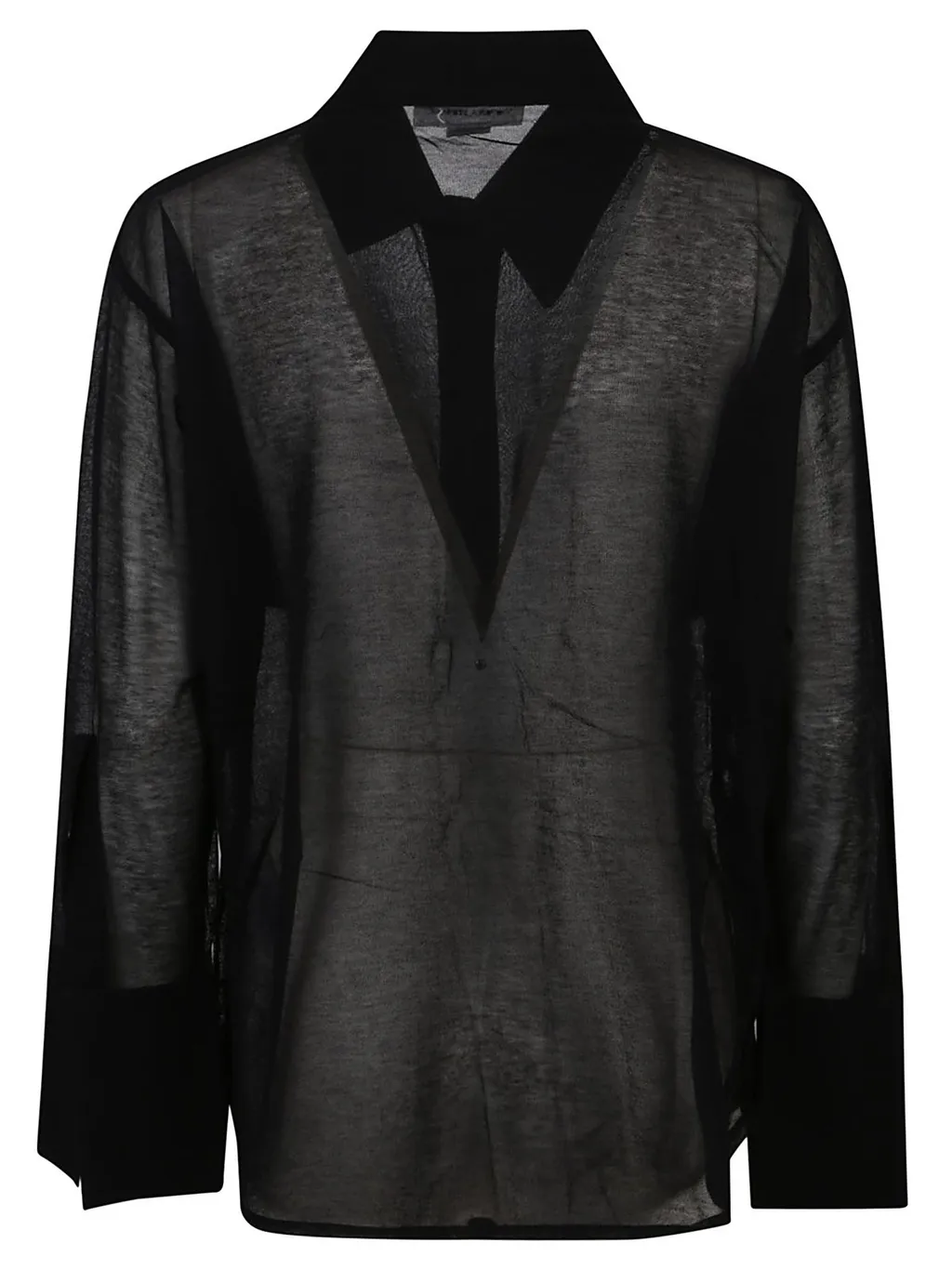 Sheer Button-Up Shirt