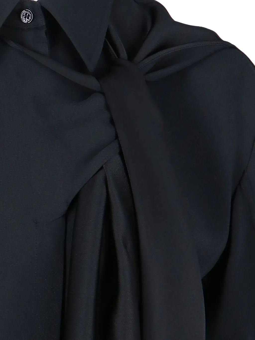 Asymmetric Ruffle Shirt Dress