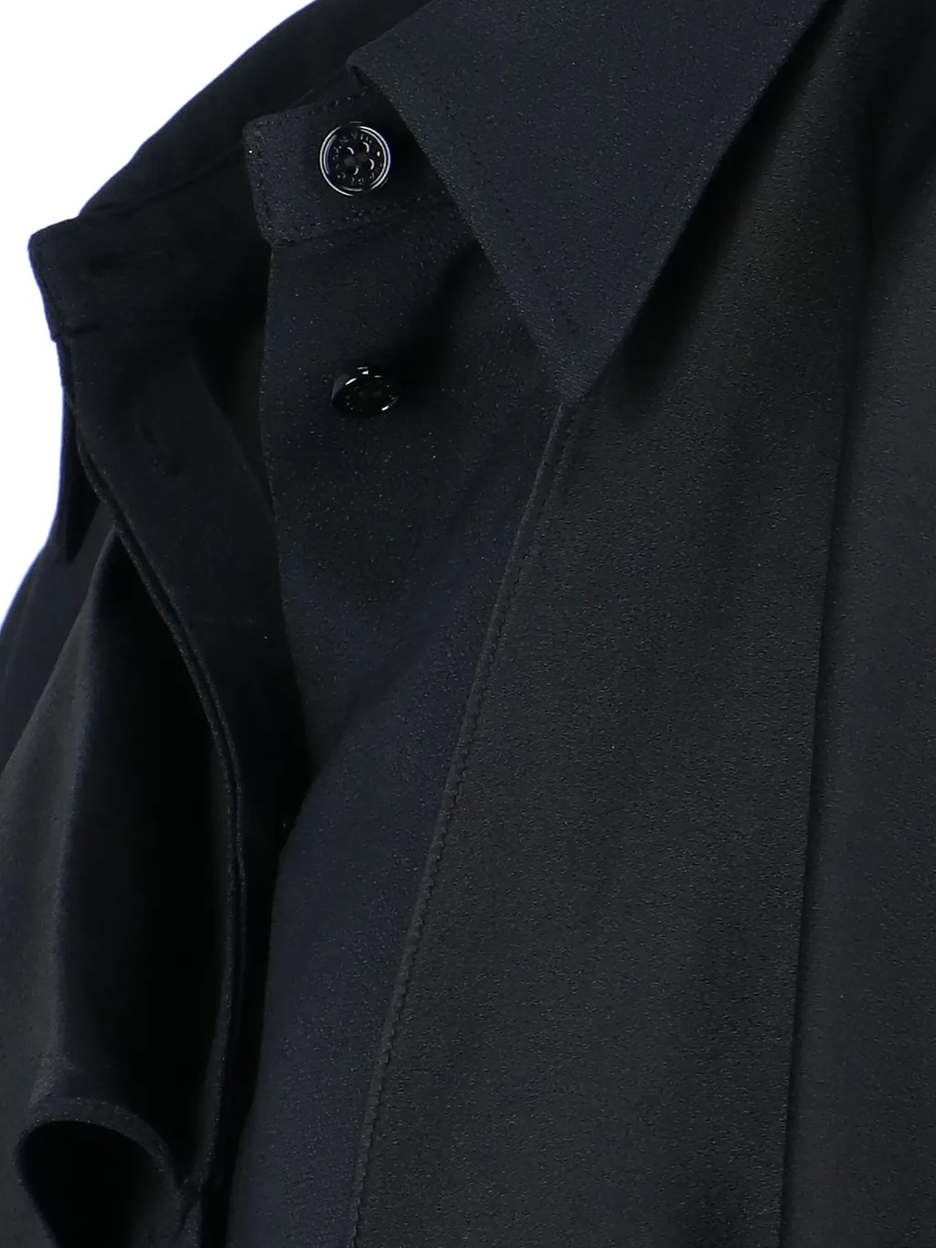 Asymmetric Ruffle Shirt Dress