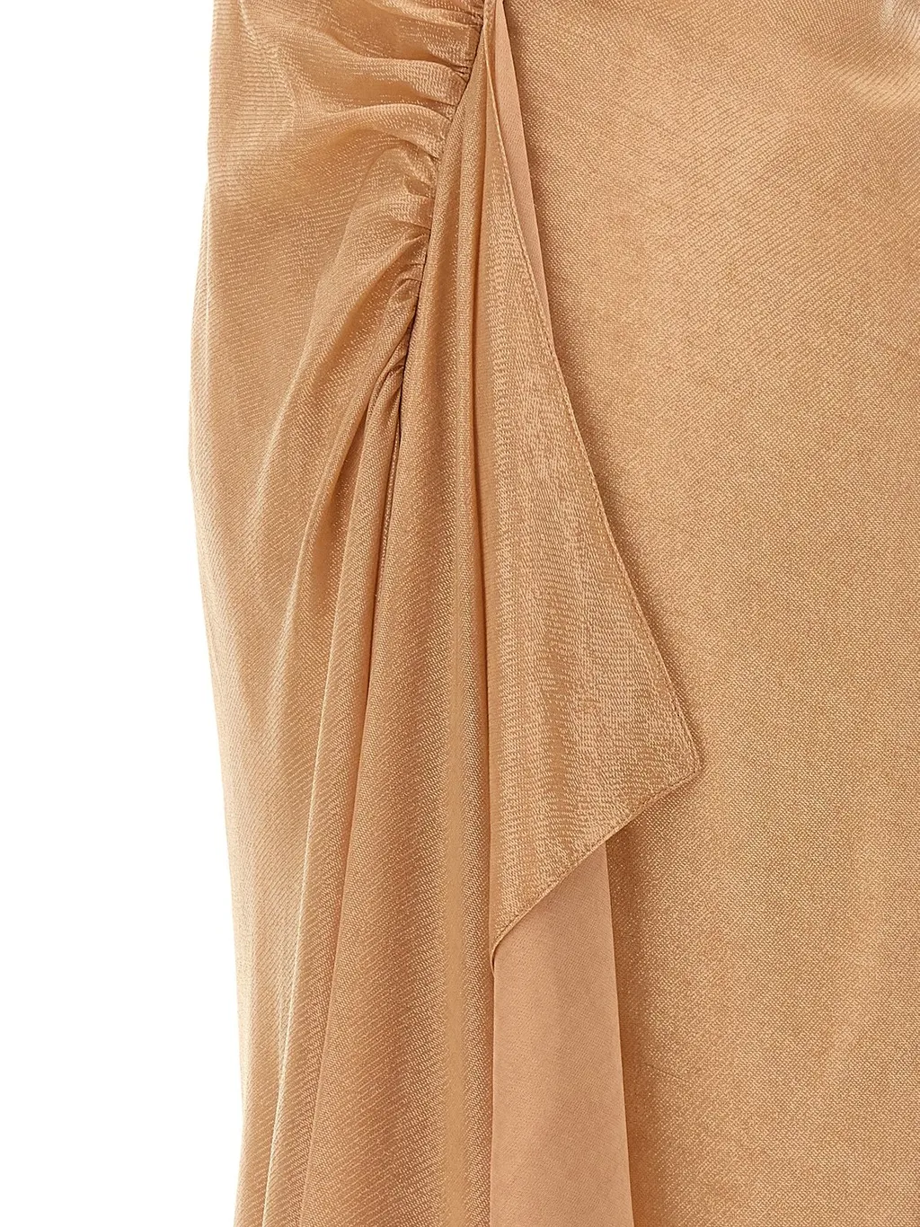Asymmetric Ruffle Midi Dress