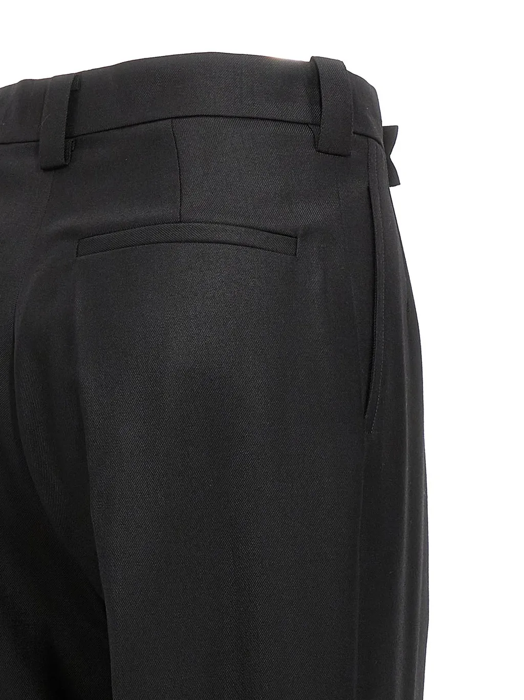High-Waisted Pleated Trousers