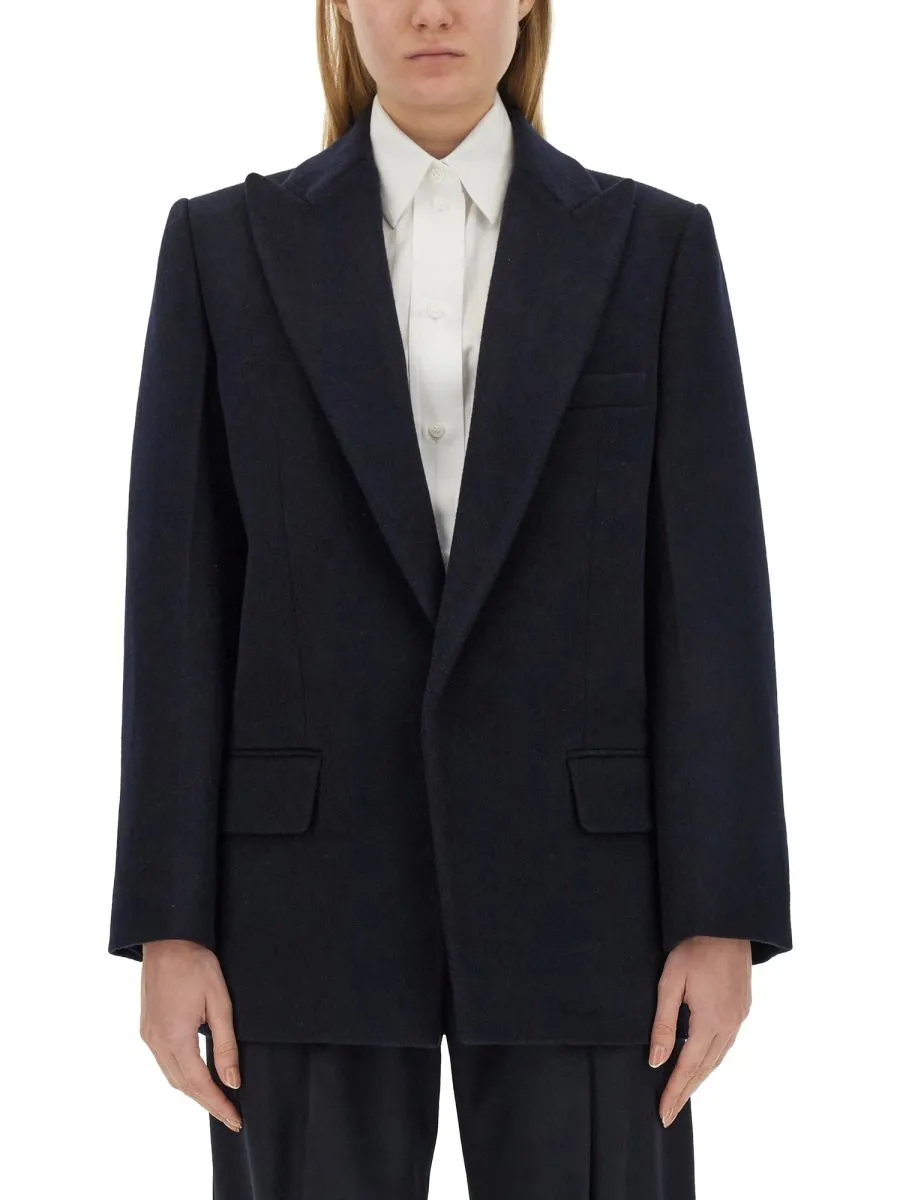 Single-Breasted Wool Blazer