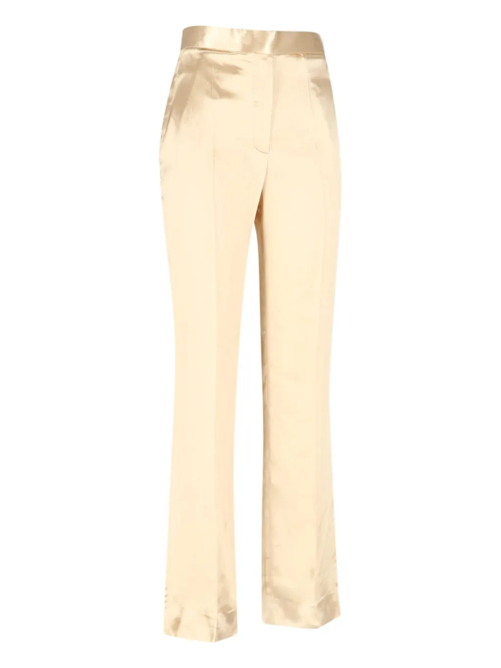 High-Waisted Flared Trousers