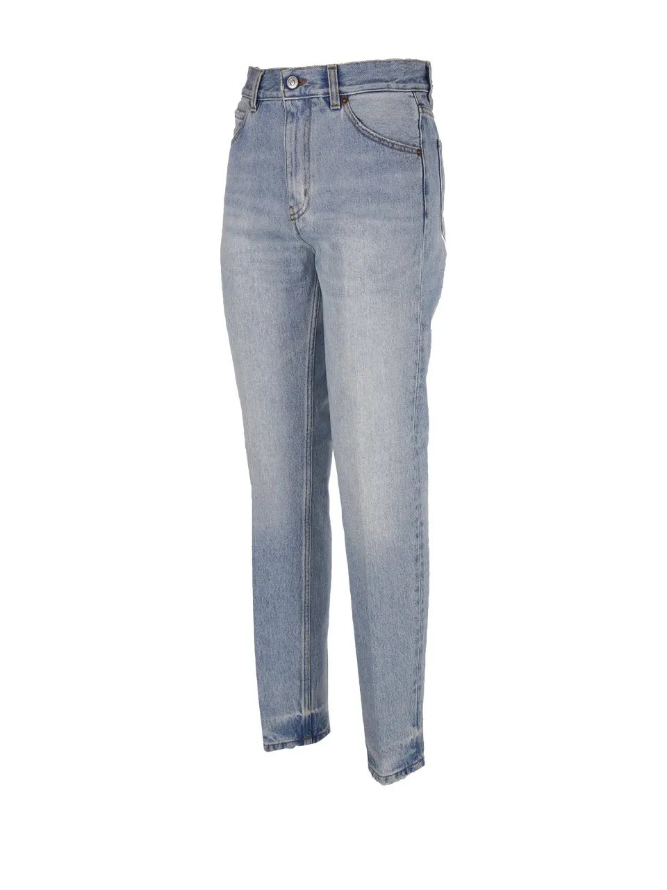 High-Waisted Straight Leg Jeans