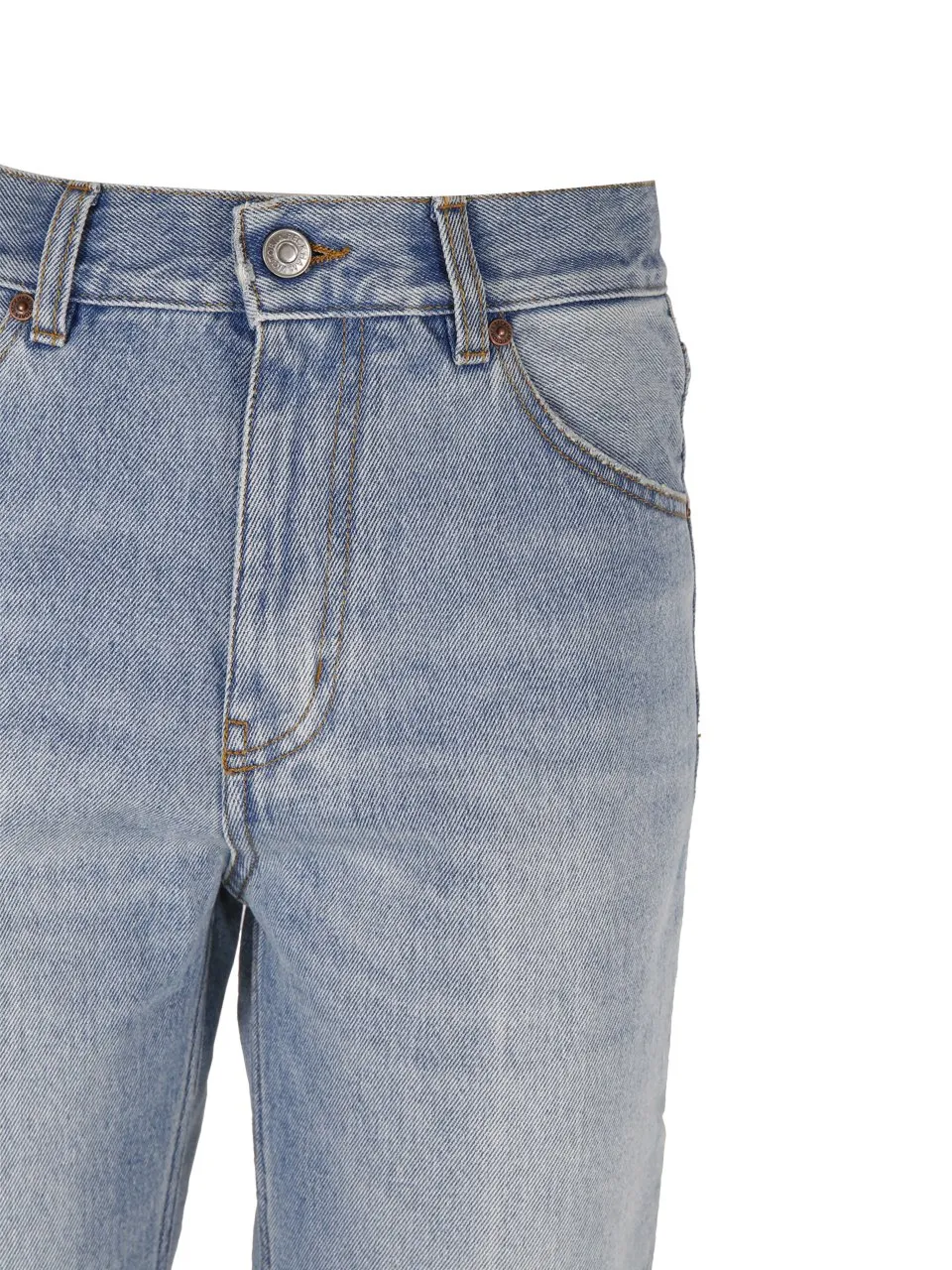 High-Waisted Straight Leg Jeans